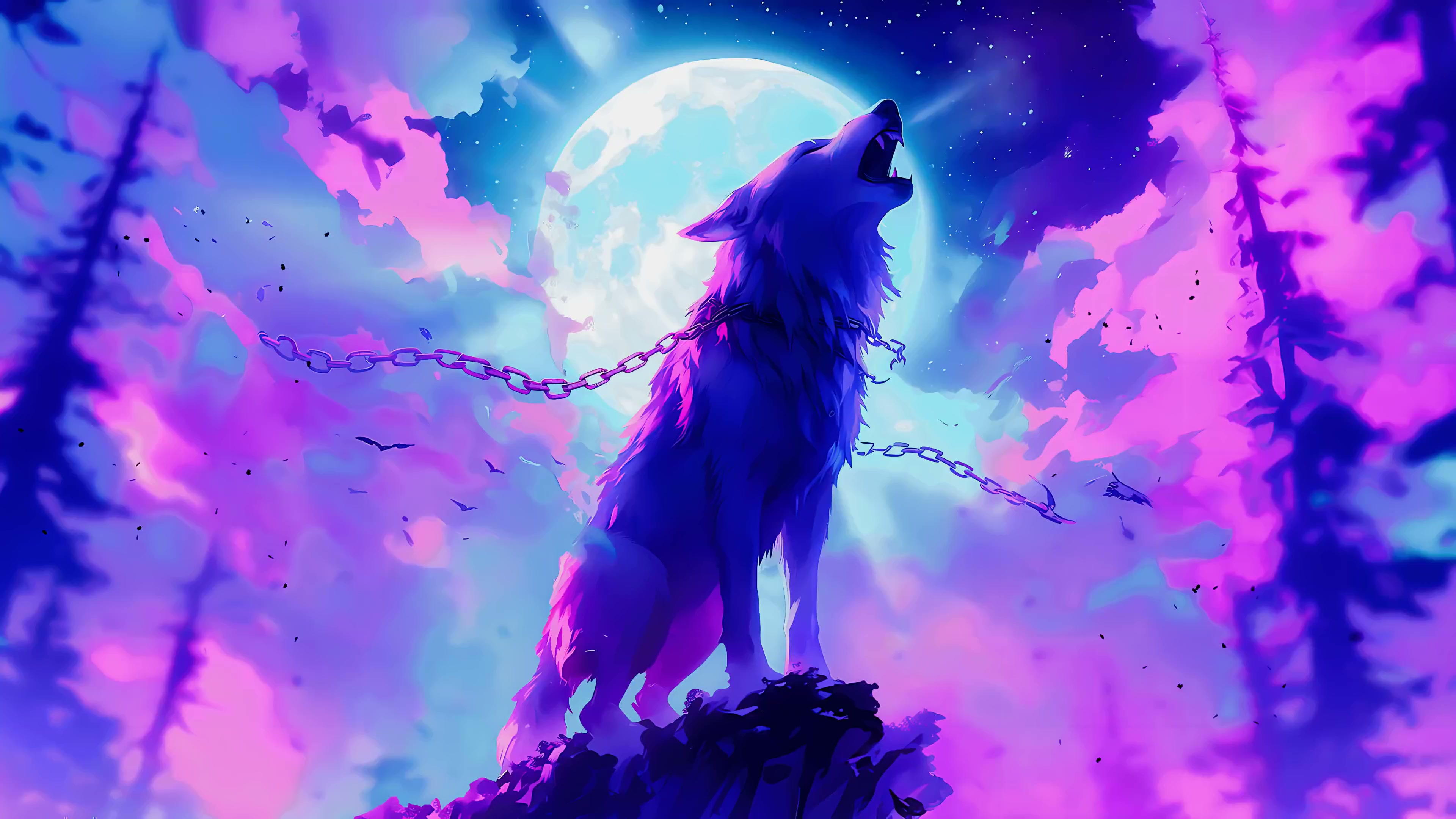 Howling Wolf Live Wallpaper