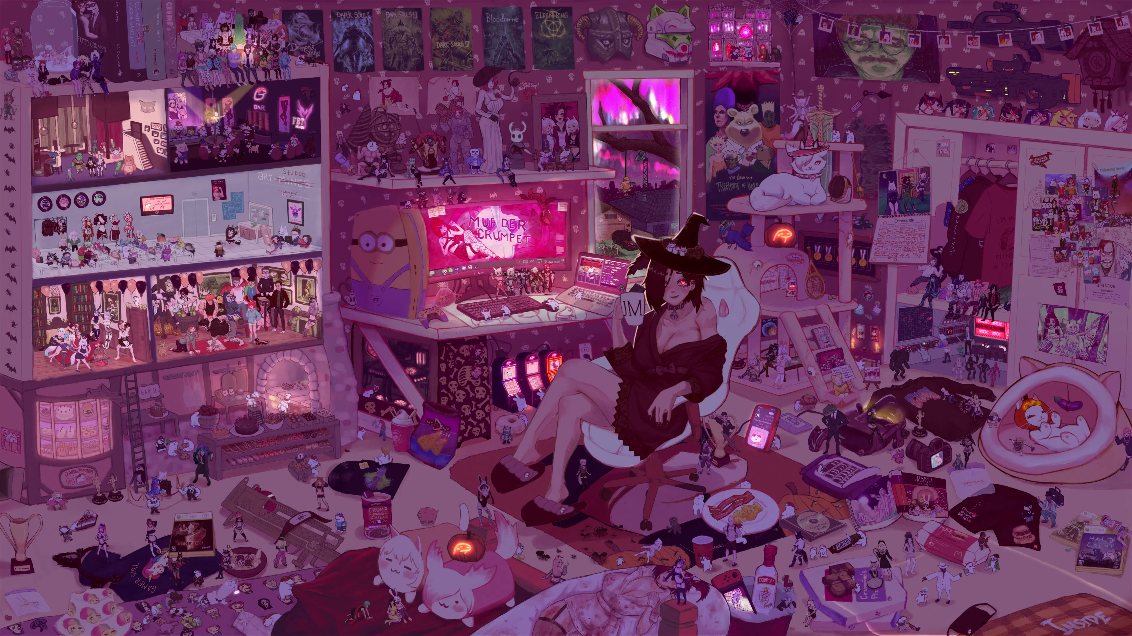 Crumpets Room - Halloween Live Wallpaper