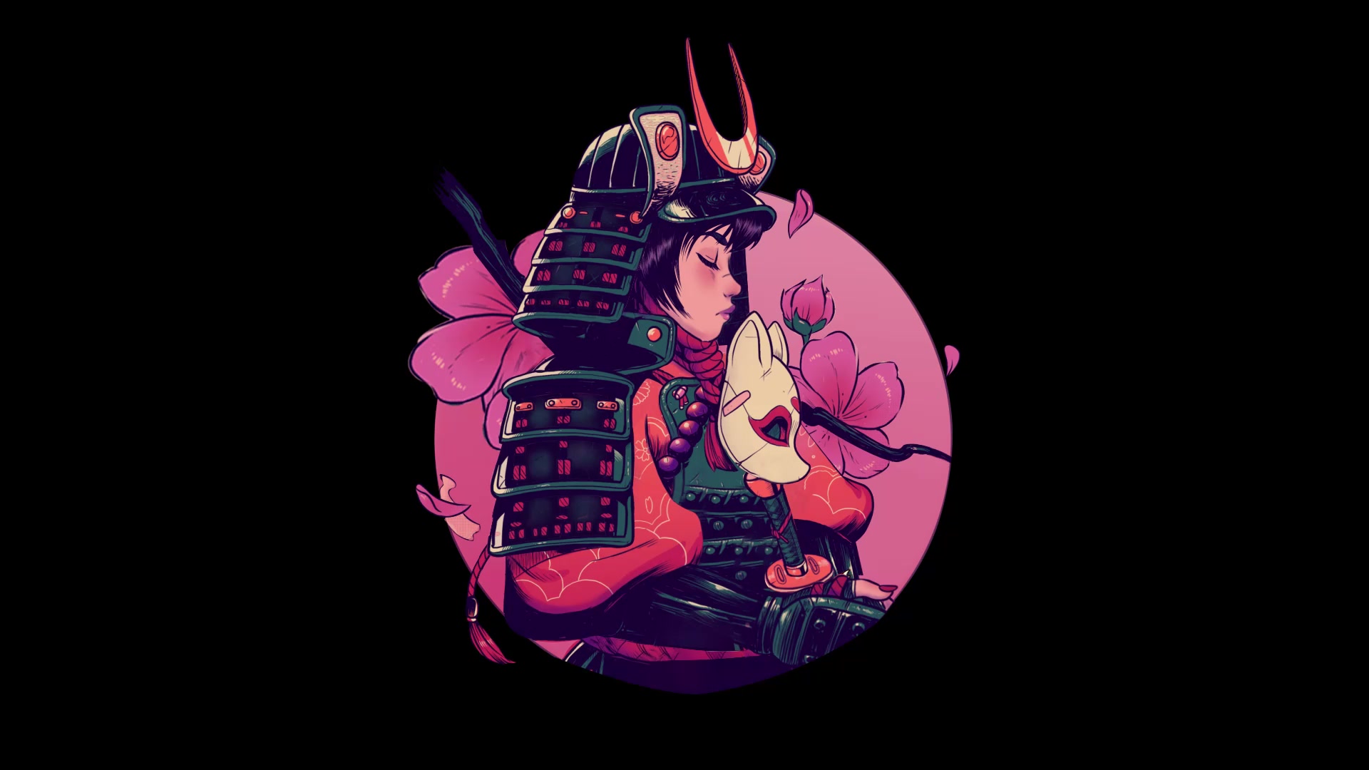 Cherry Samurai Live Wallpaper