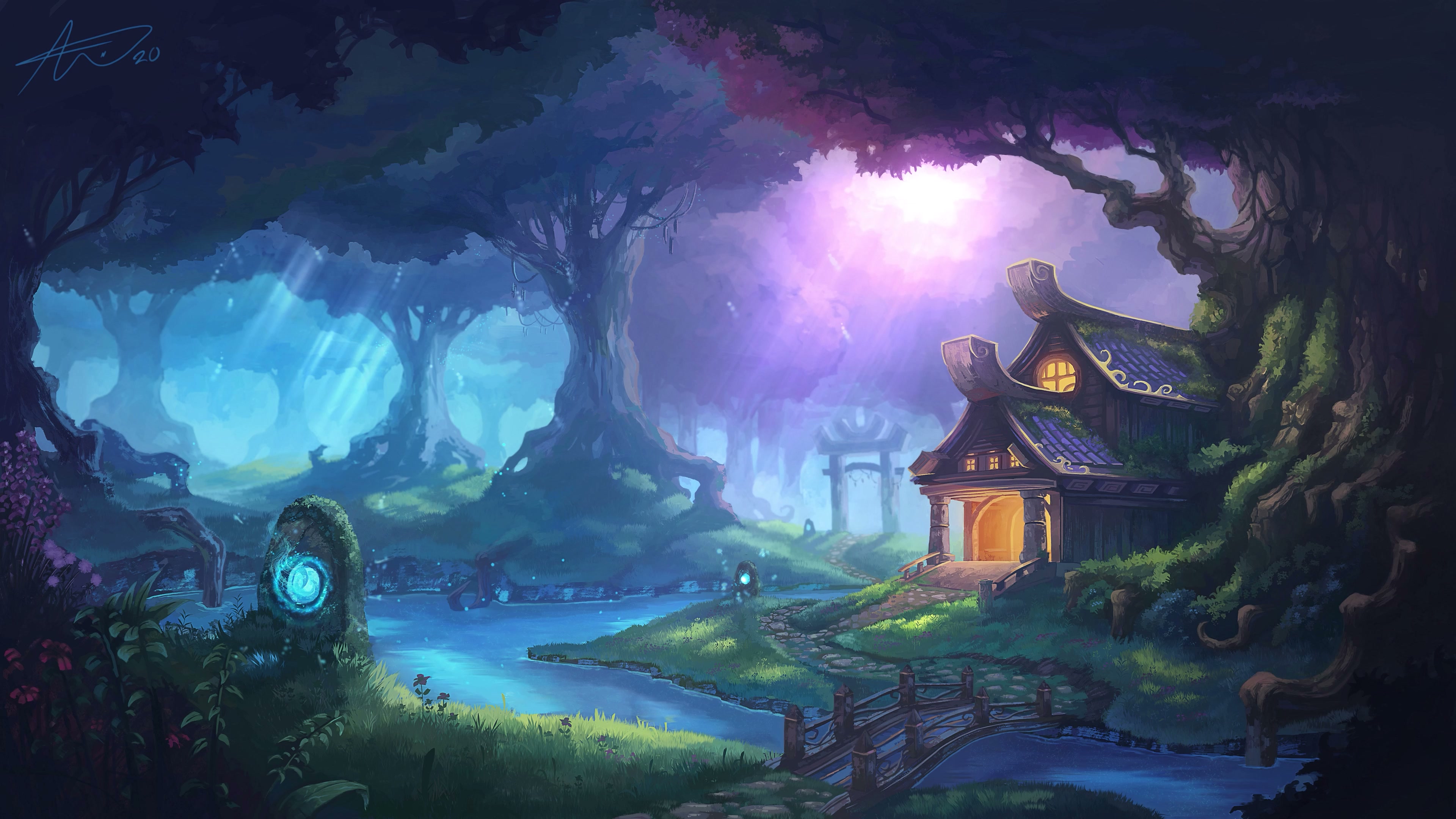 Mesmeric Forest Live Wallpaper