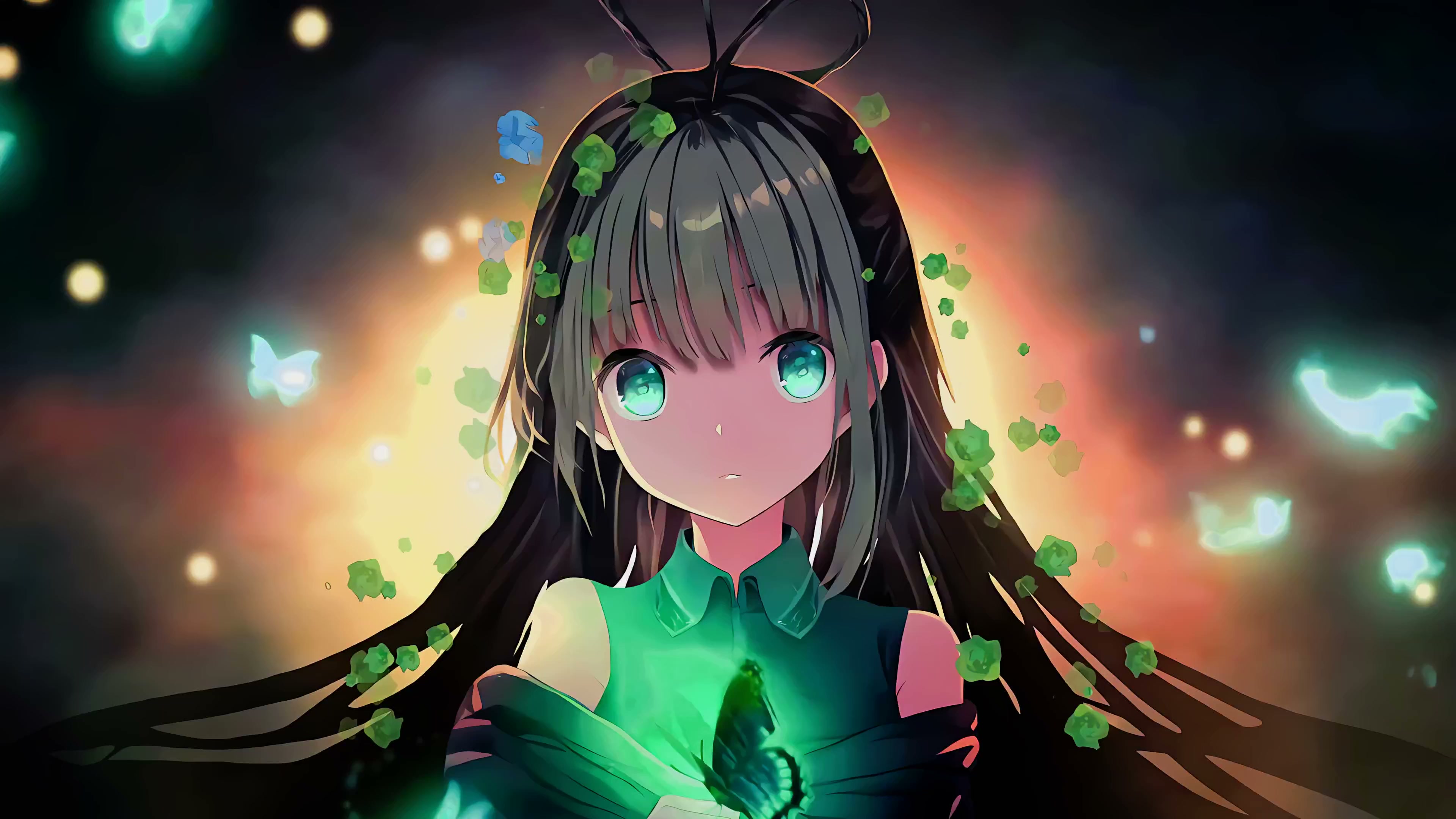 Anime Butterfly Girl Live Wallpaper