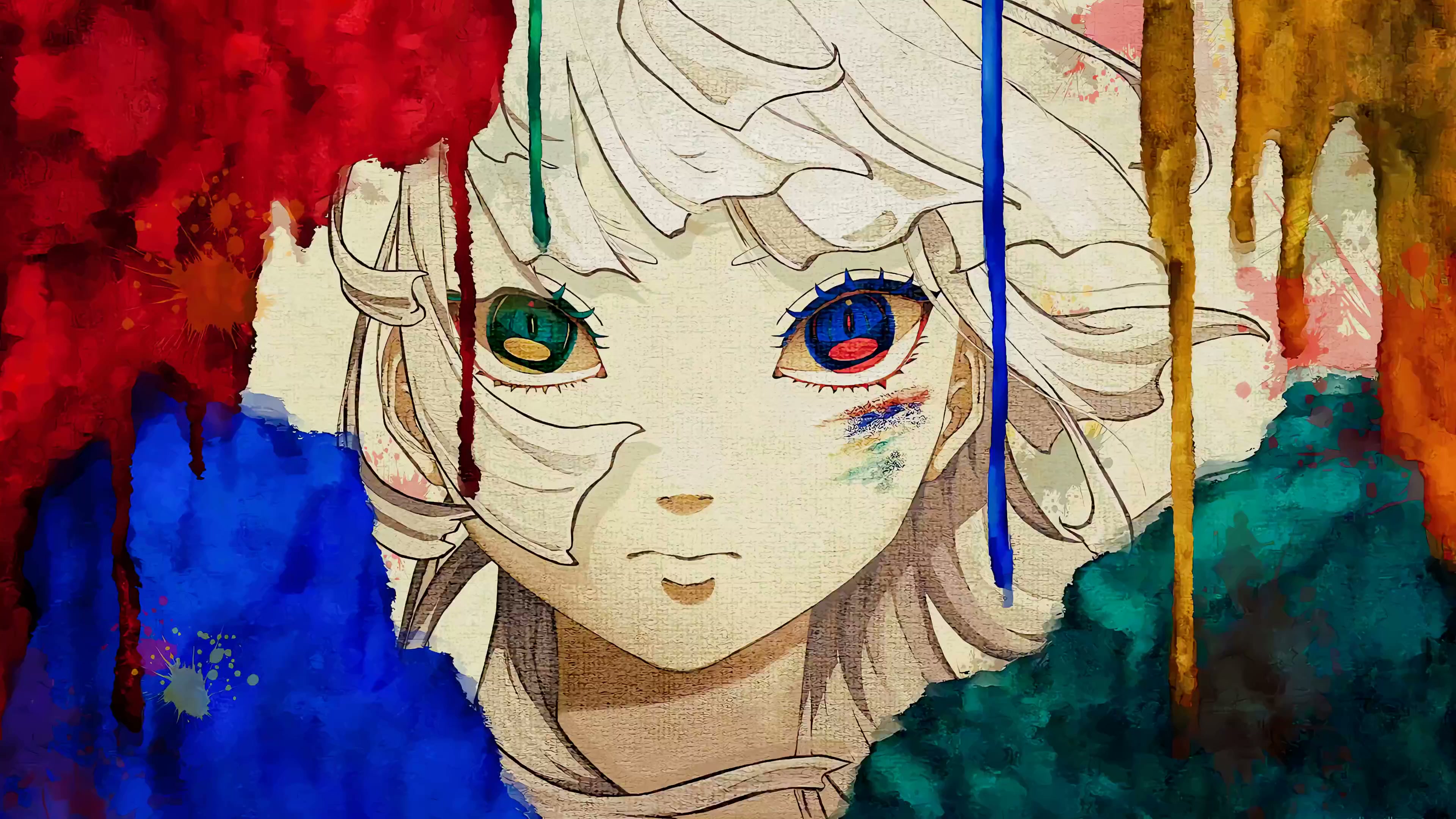 Ink Splatter Girl Live Wallpaper