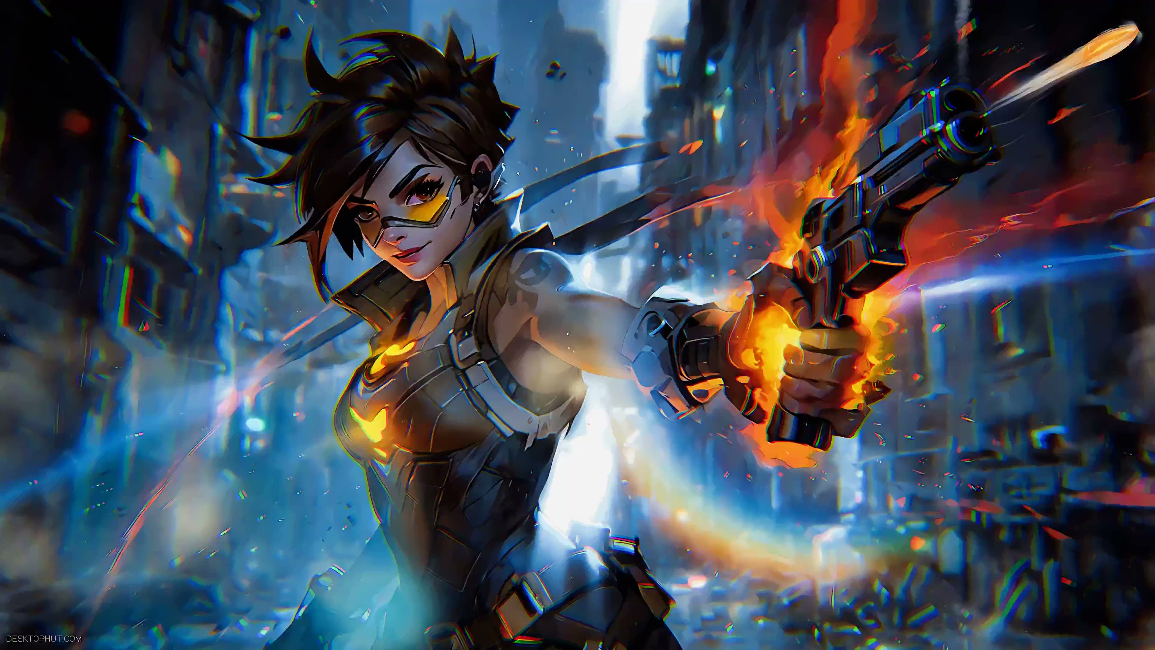 Tracer Overwatch Live Wallpaper