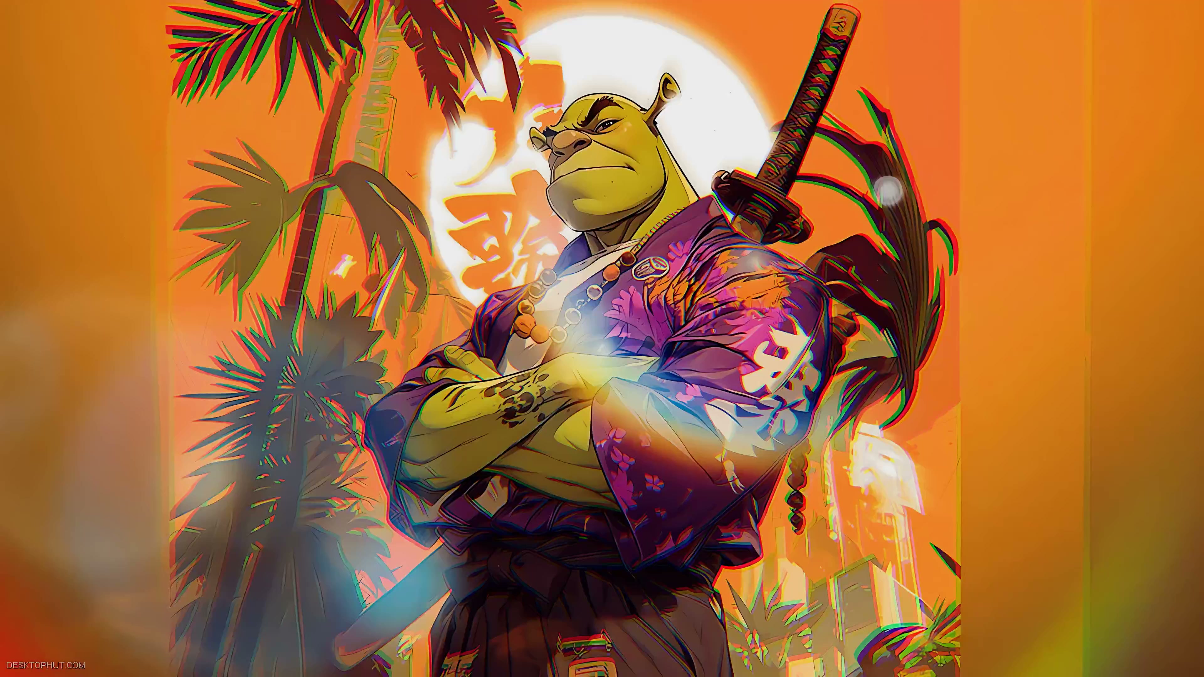 Shrek Samurai Vice Live Wallpaper