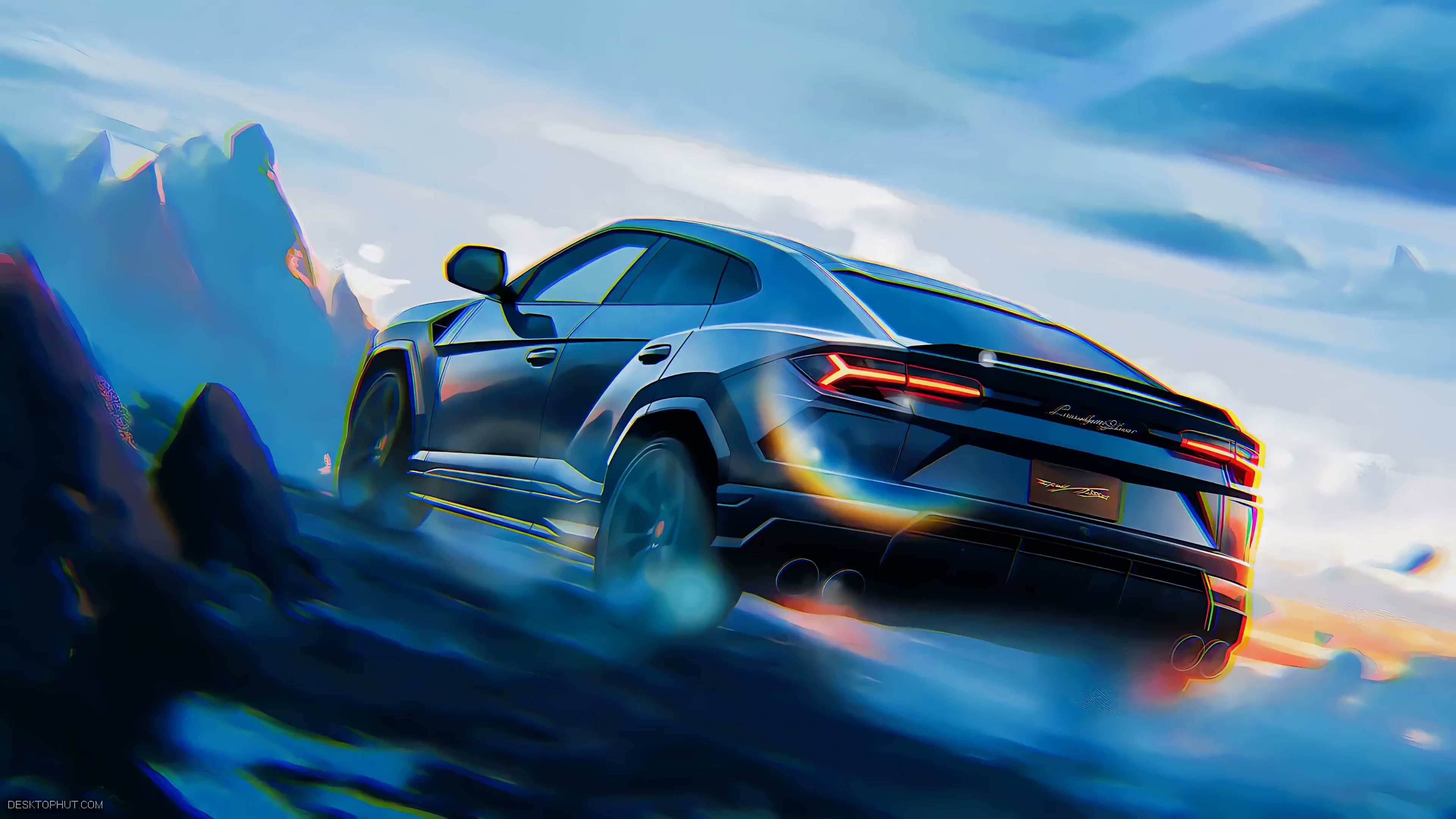 Lamborghini Urus Mountain Drive Live Wallpaper