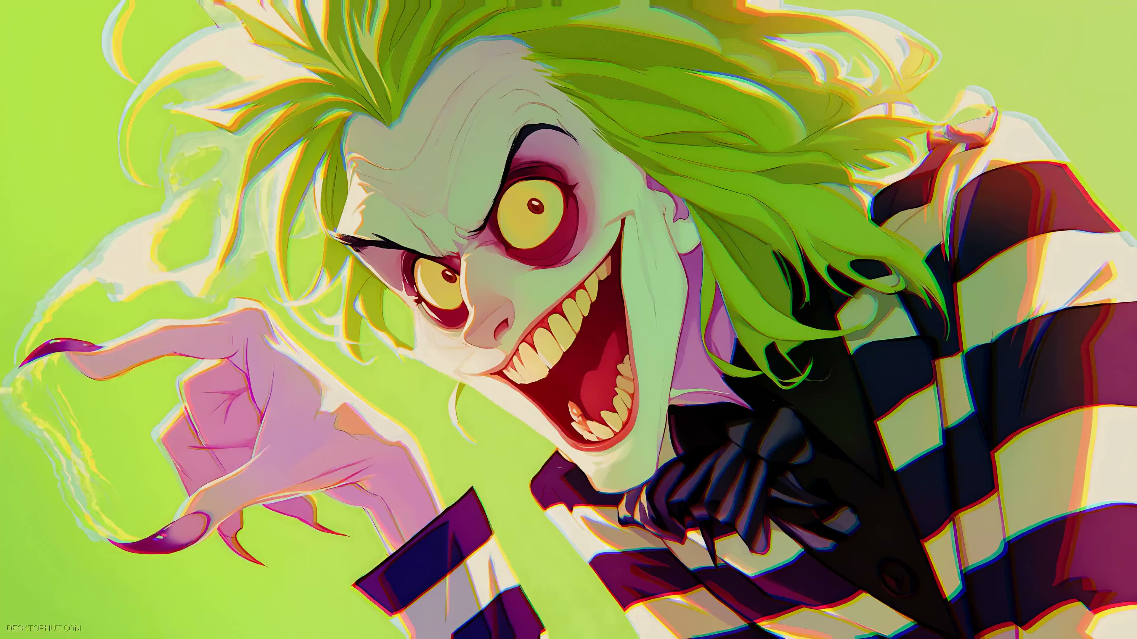 Beetlehuice Creepy Face Cartoon Live Wallpaper