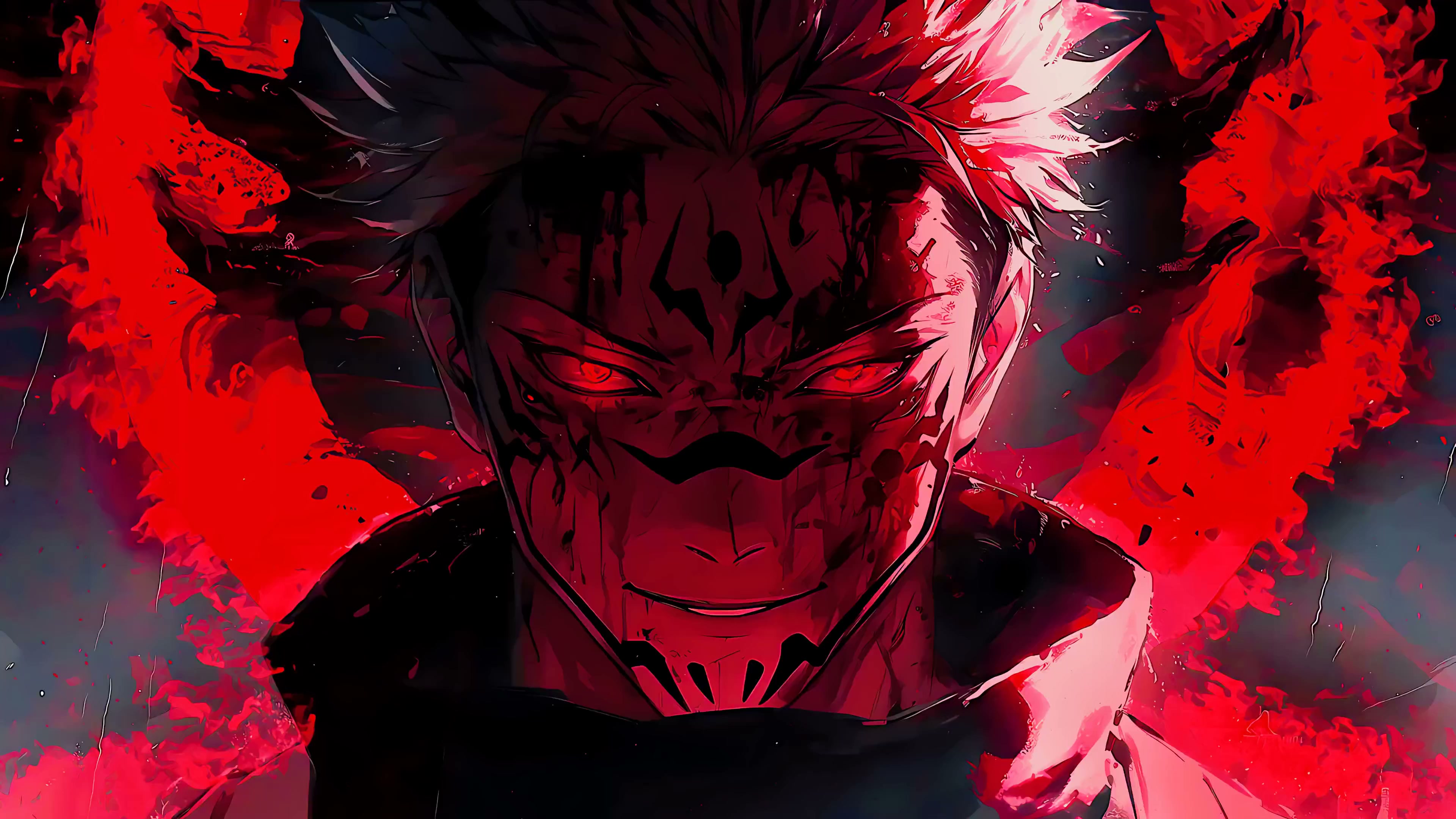 Sukuna Red Live Wallpaper