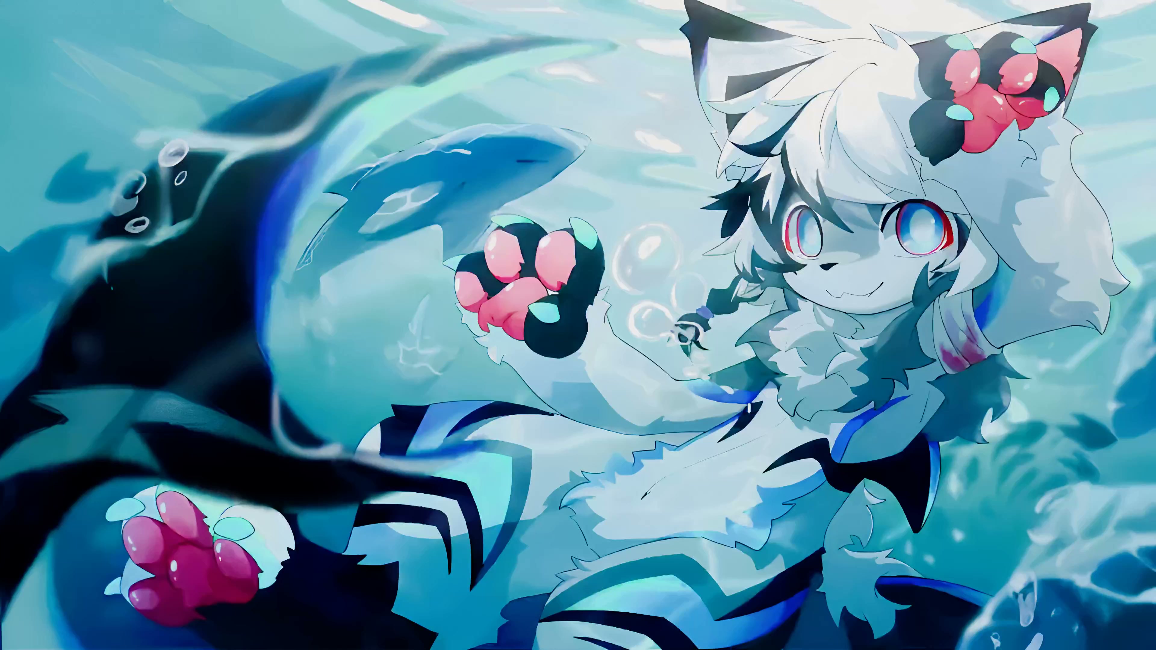 Furry Underwater Live Wallpaper