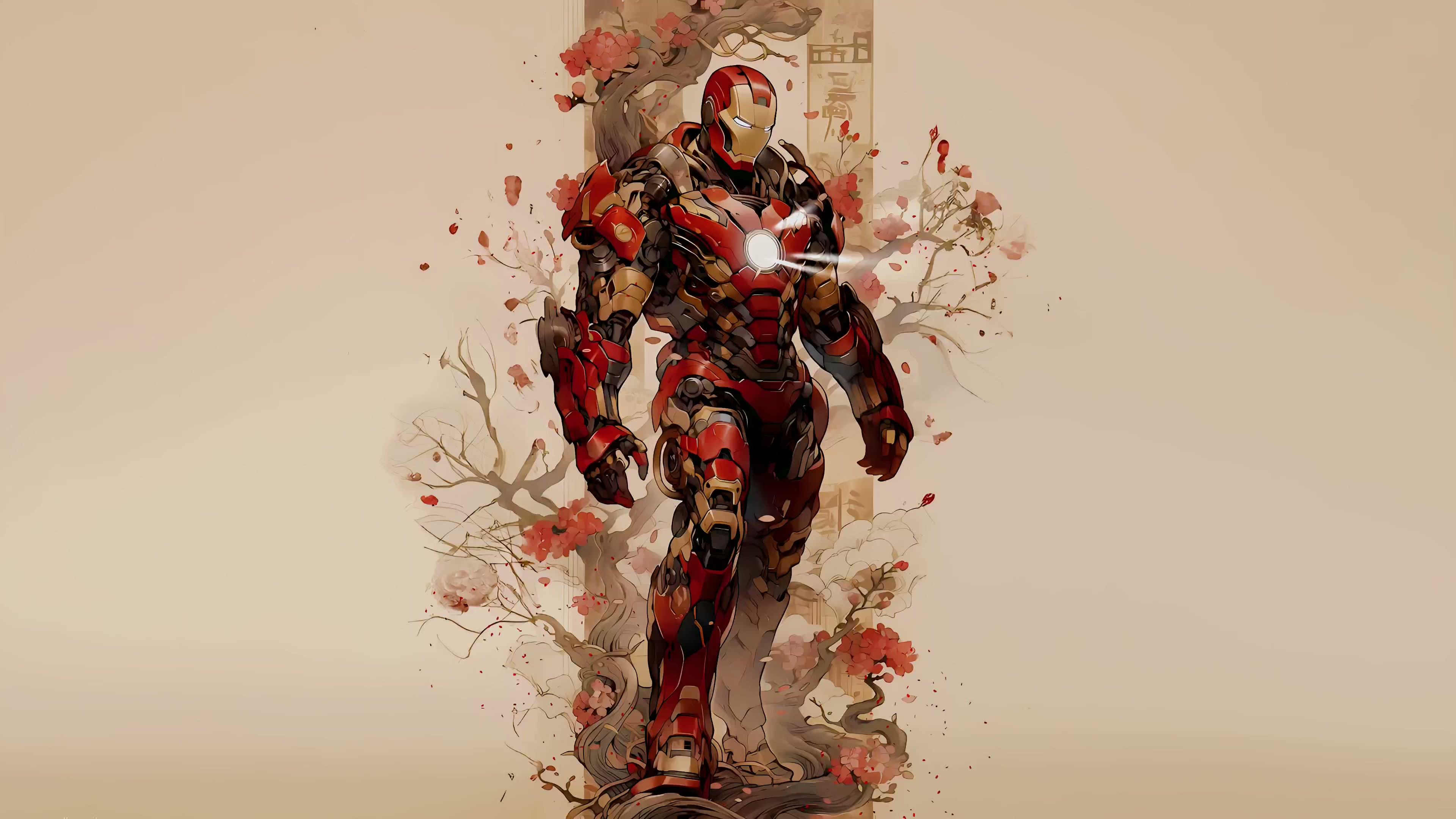 Iron Man Aesthetic Red Live Wallpaper