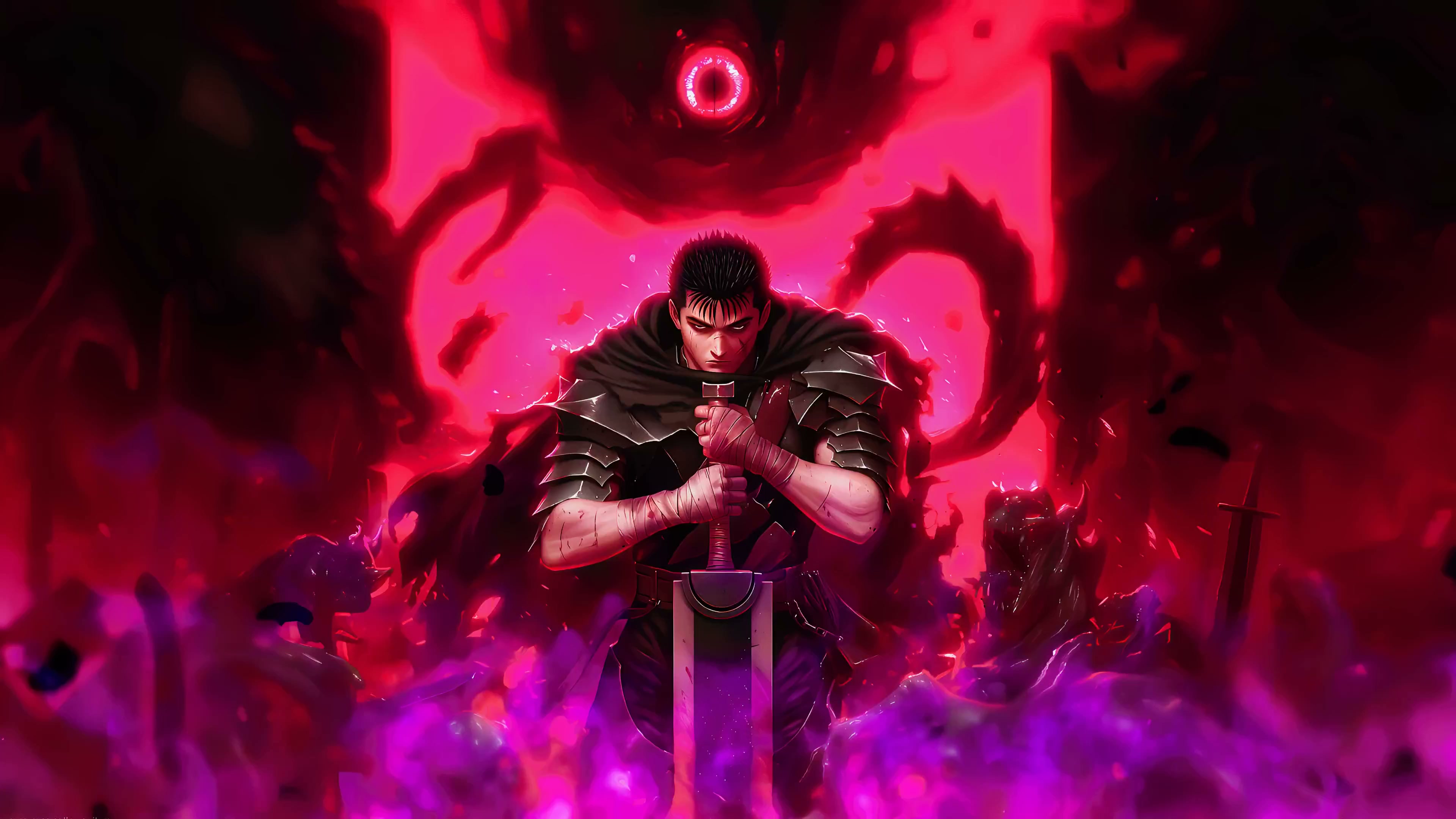 Berserk Guts Red Eye Live Wallpaper