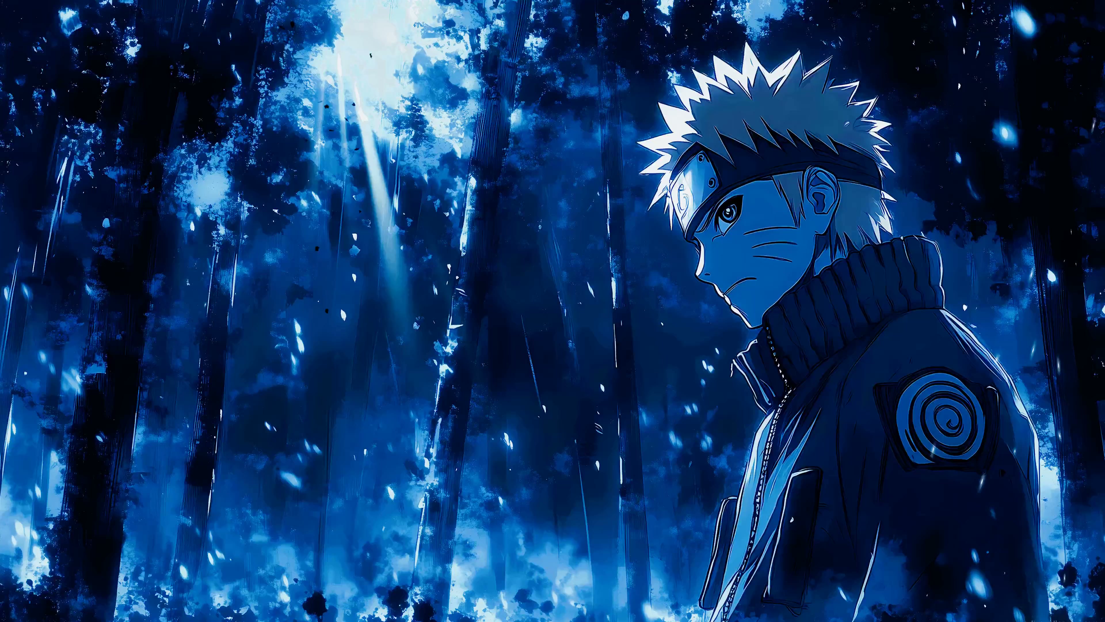 Naruto in Blue Forest Live Wallpaper