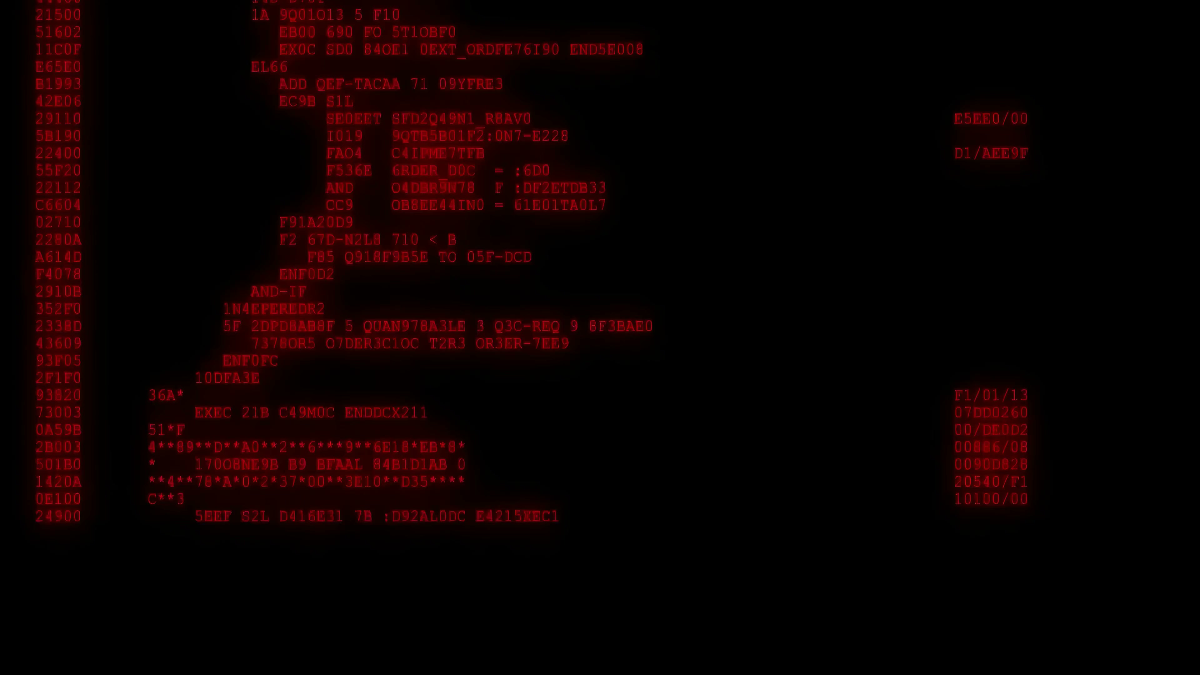 Hacker Red Screen - Live Wallpaper