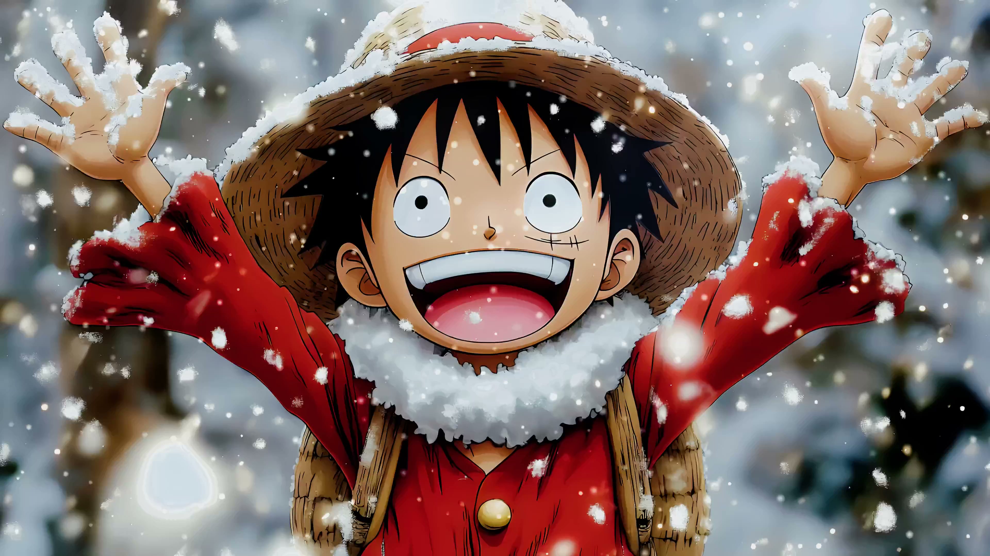 Luffy Winter | One Piece - Live Wallpaper