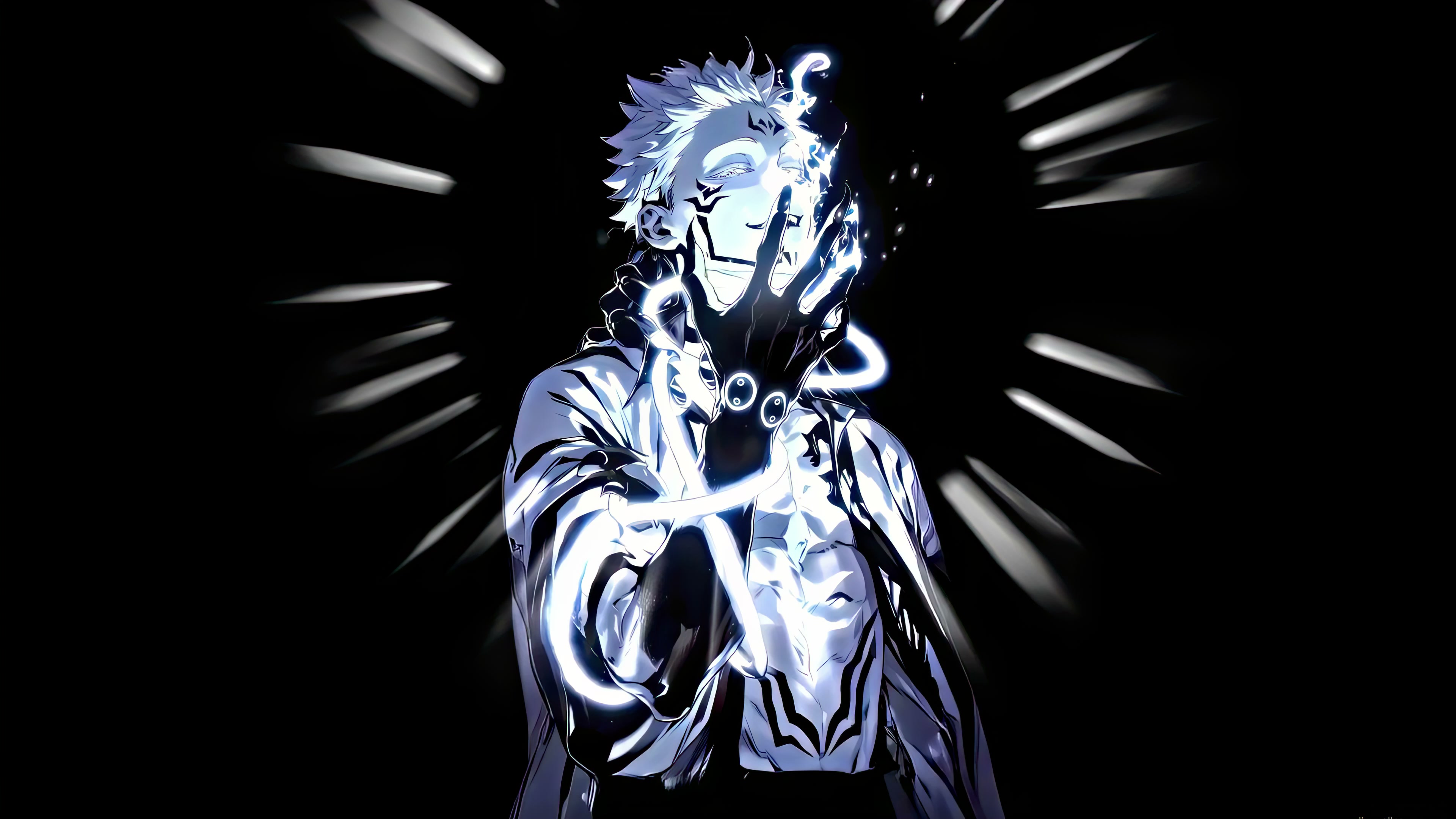 Jujutsu Kaisen - Ryomen Sukuna White Live Wallpaper