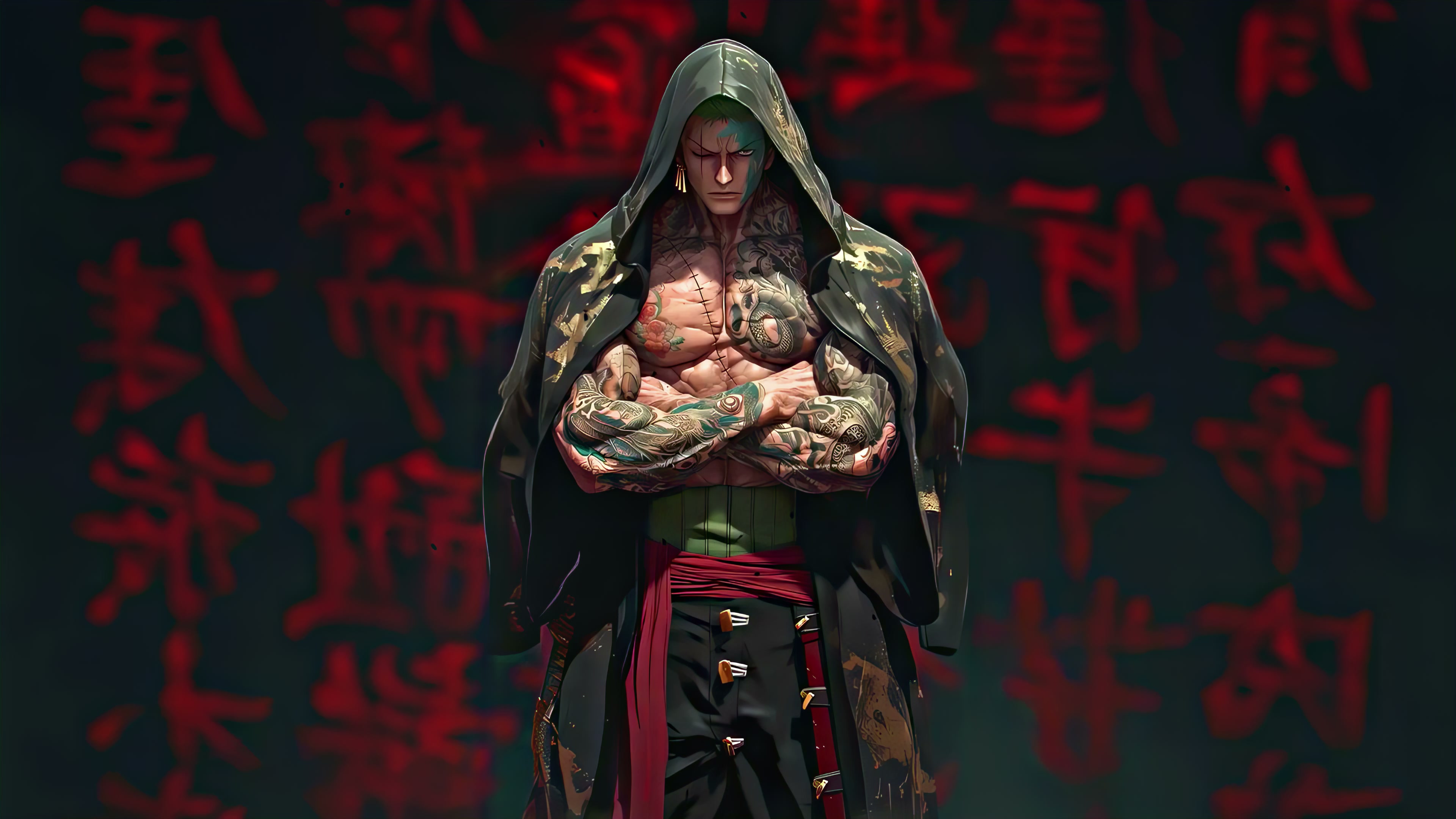 Shadowed Warrior Zoro Live Wallpaper