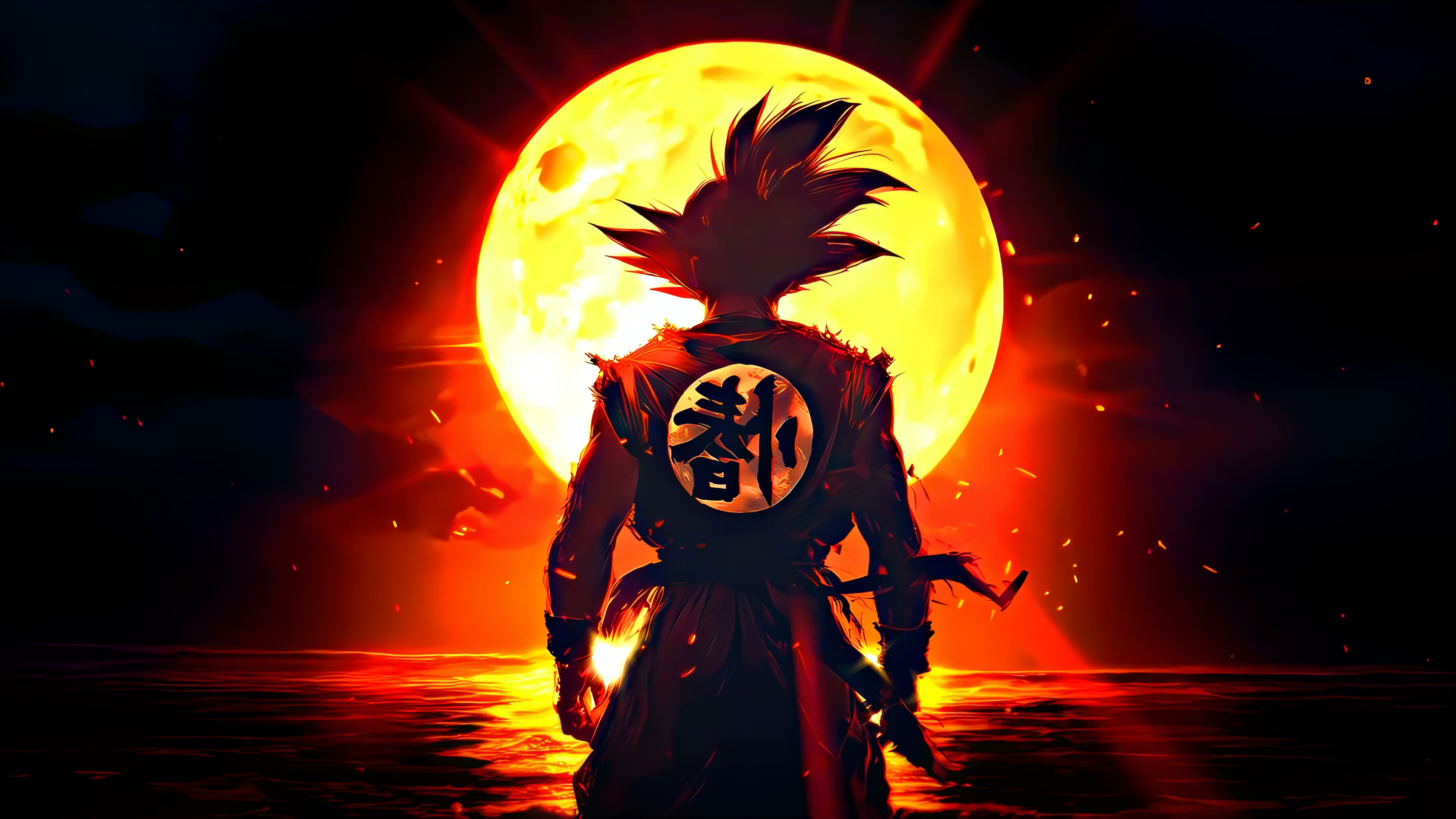Ocean Glow with Goku Live Wallpaper