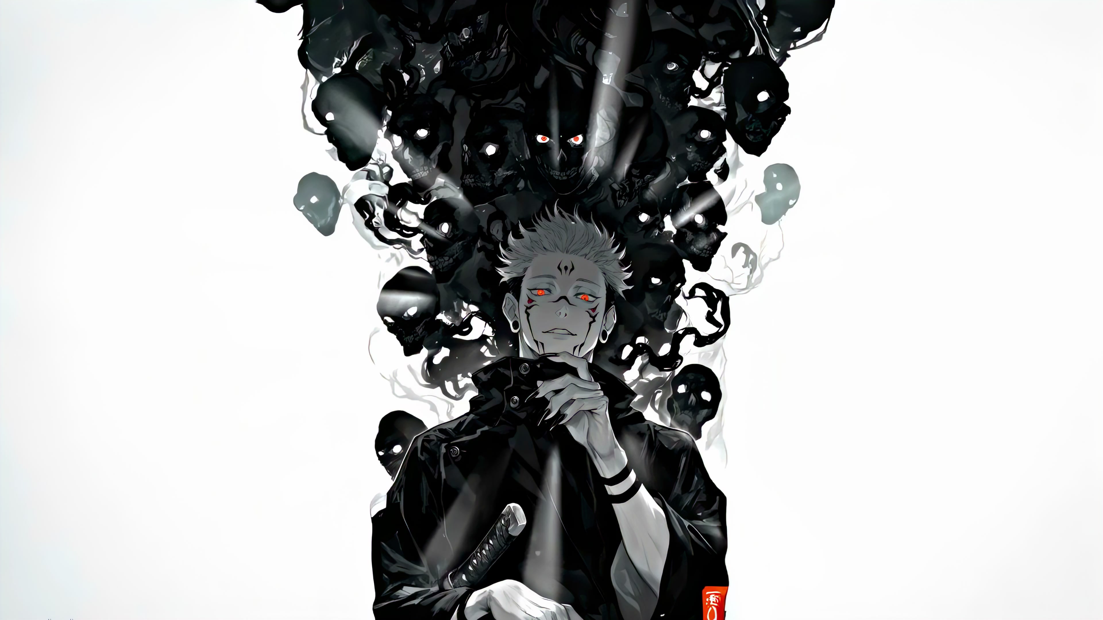 Sukuna Skulls | Jujutsu Kaisen - Live Wallpaper