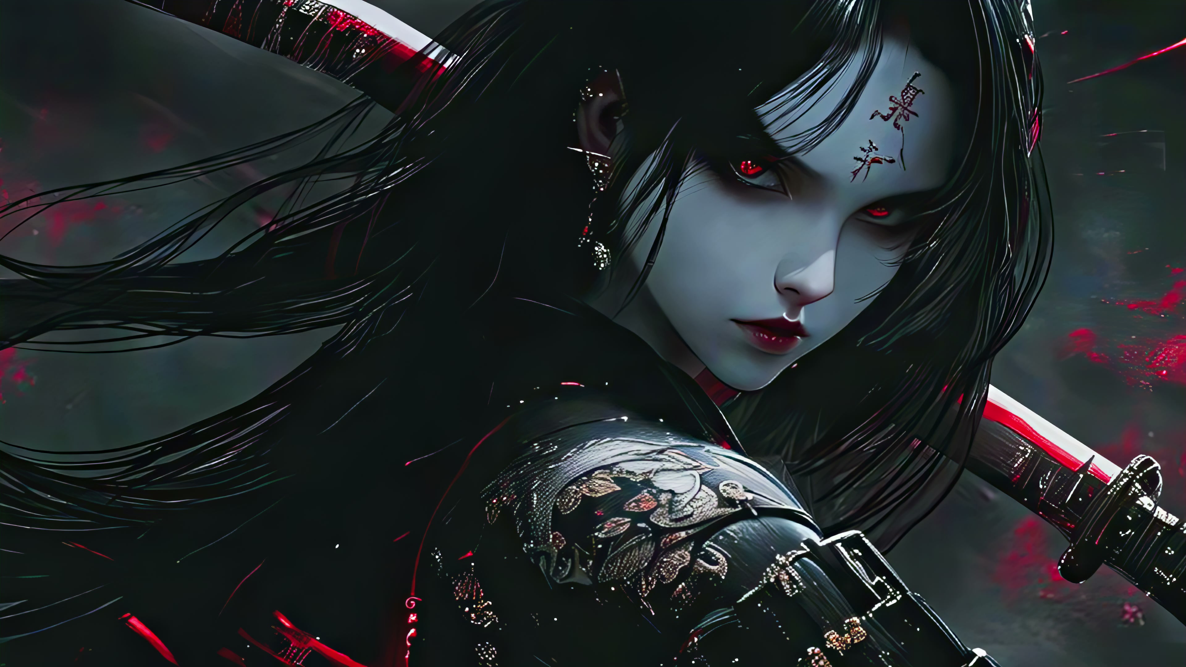Dark Samurai Enigma Live Wallpaper