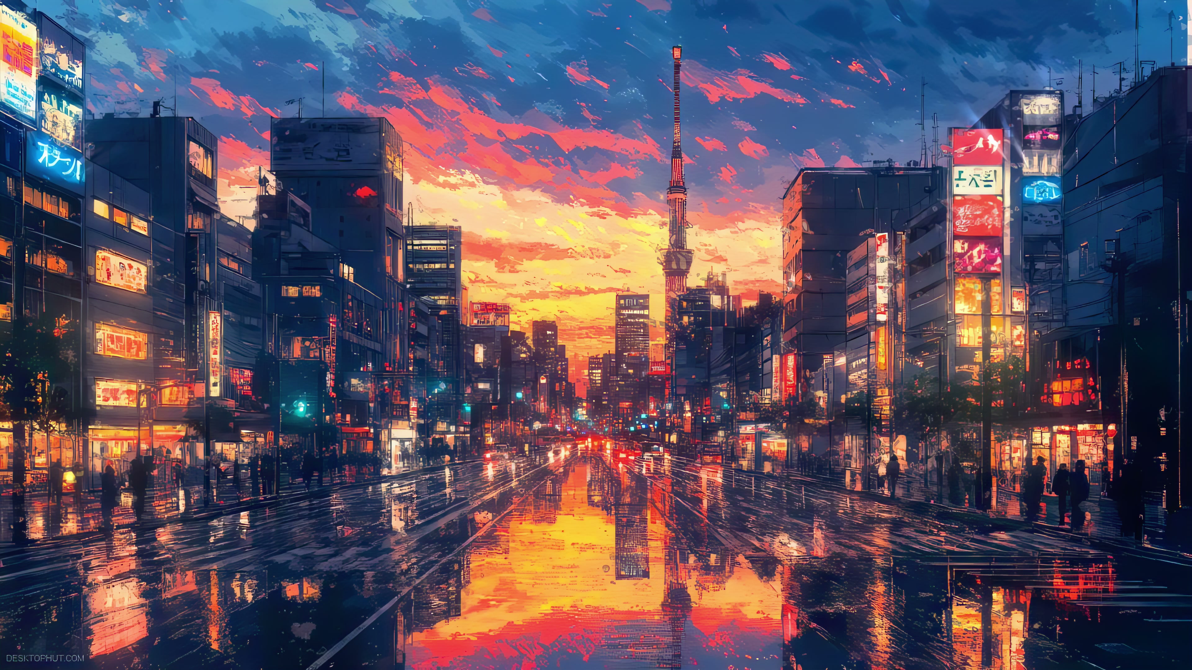 Japan Lo-Fi City Live Wallpaper