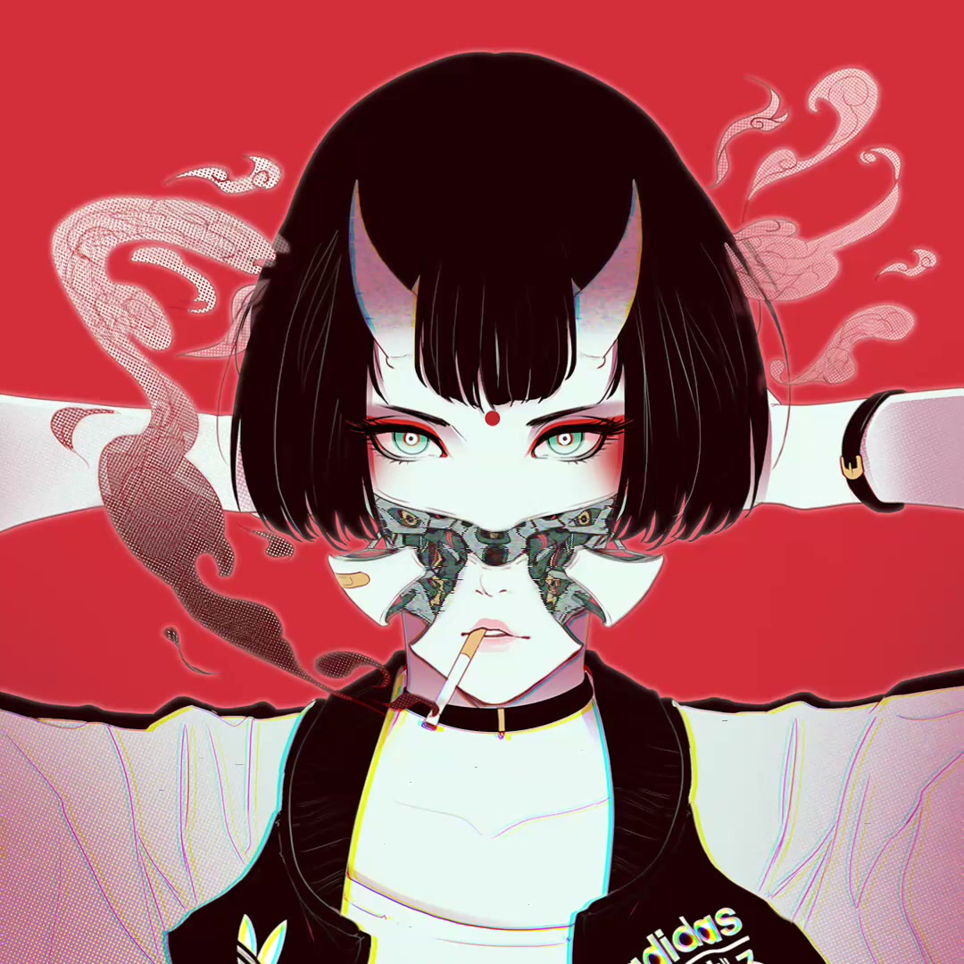 Cyberpunk Devilish Mobile Live Wallpaper