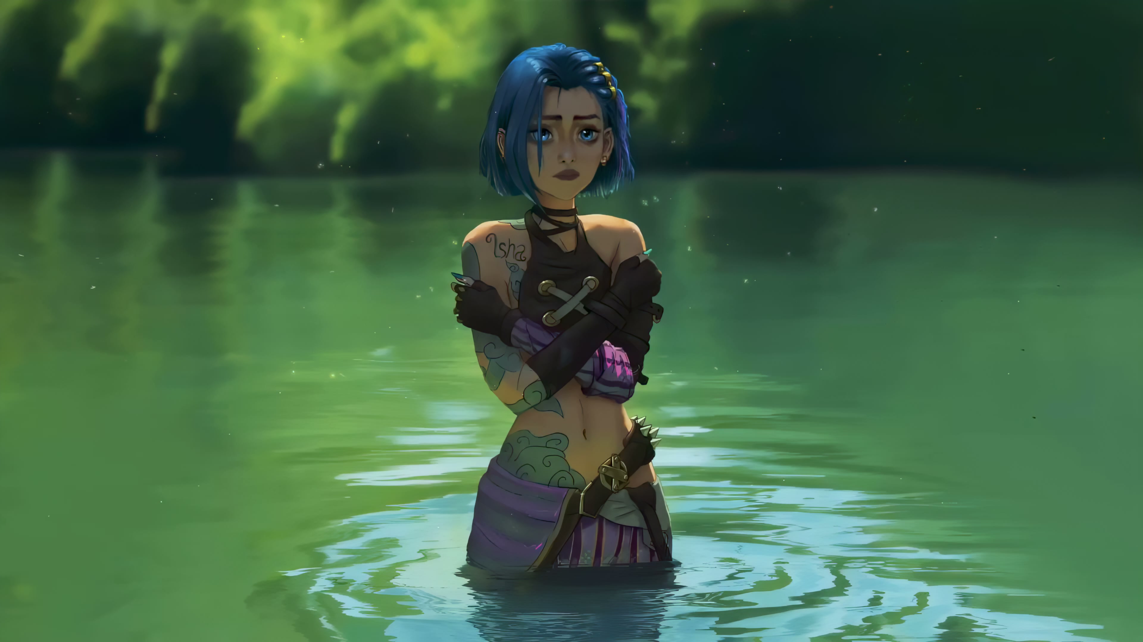 Jinx Short Hair - Arcane Live Wallpaper