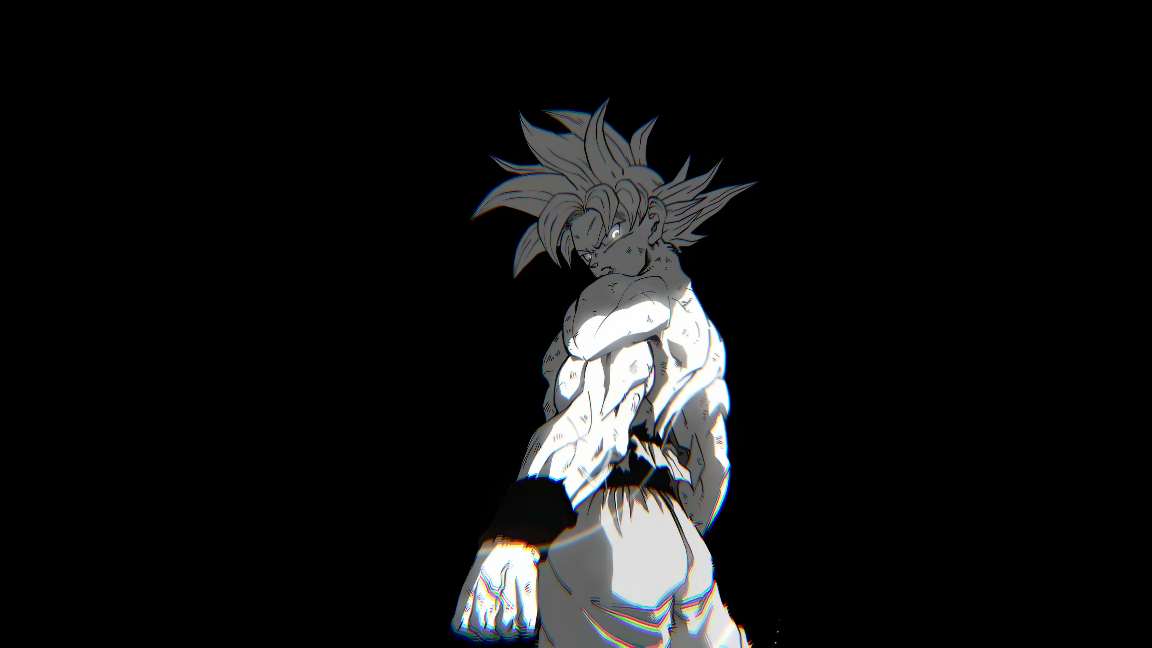 Goku Power - Black and White Live Wallpaper