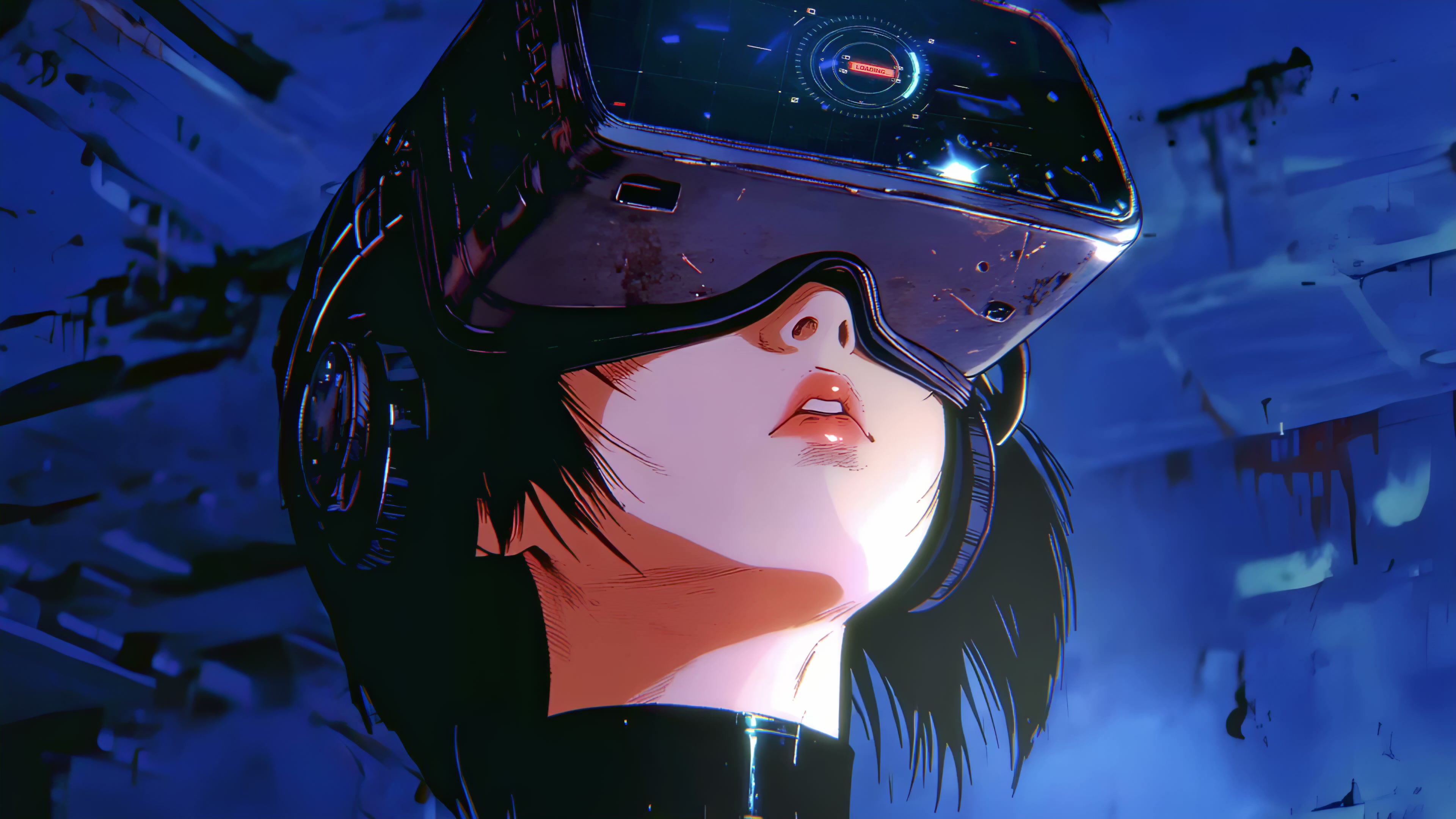 Synthwave Dreamwave Girl Live Wallpaper
