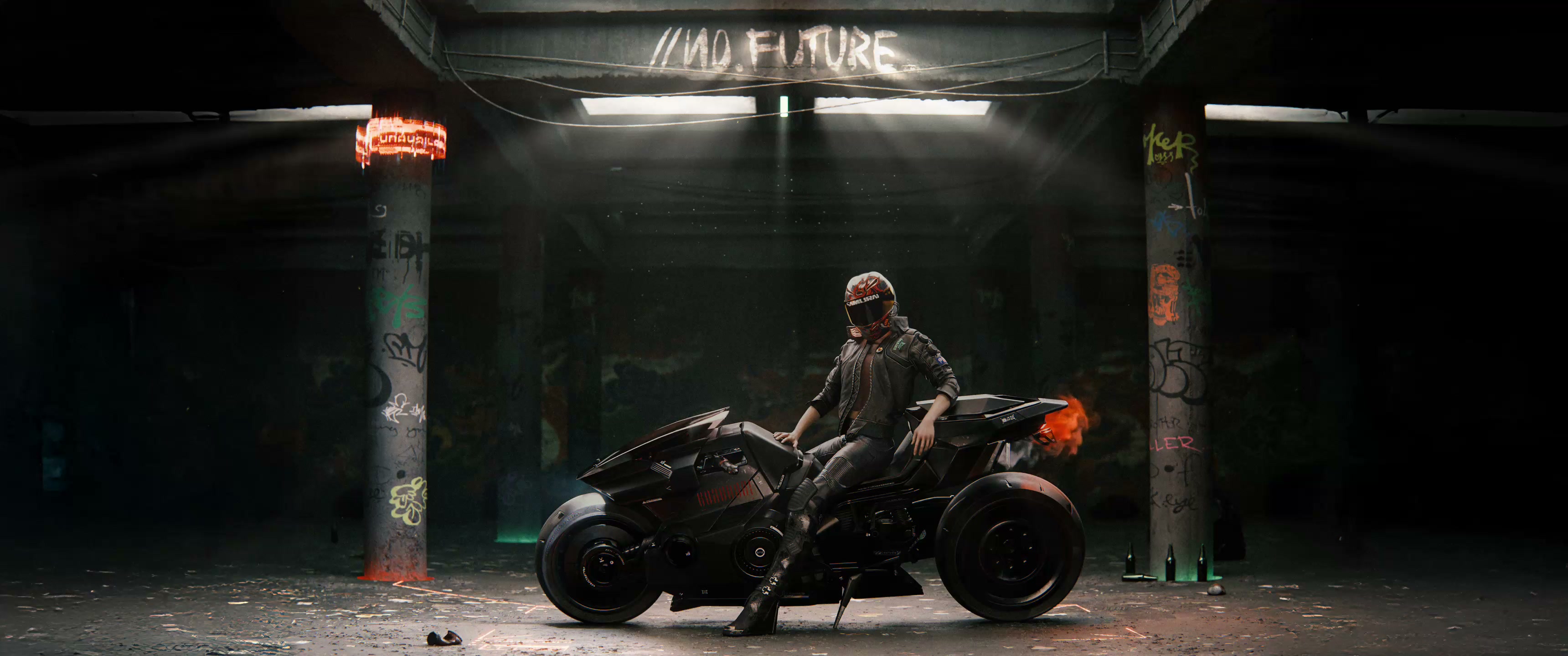 Cyberpunk 2077 Bike Live Wallpaper