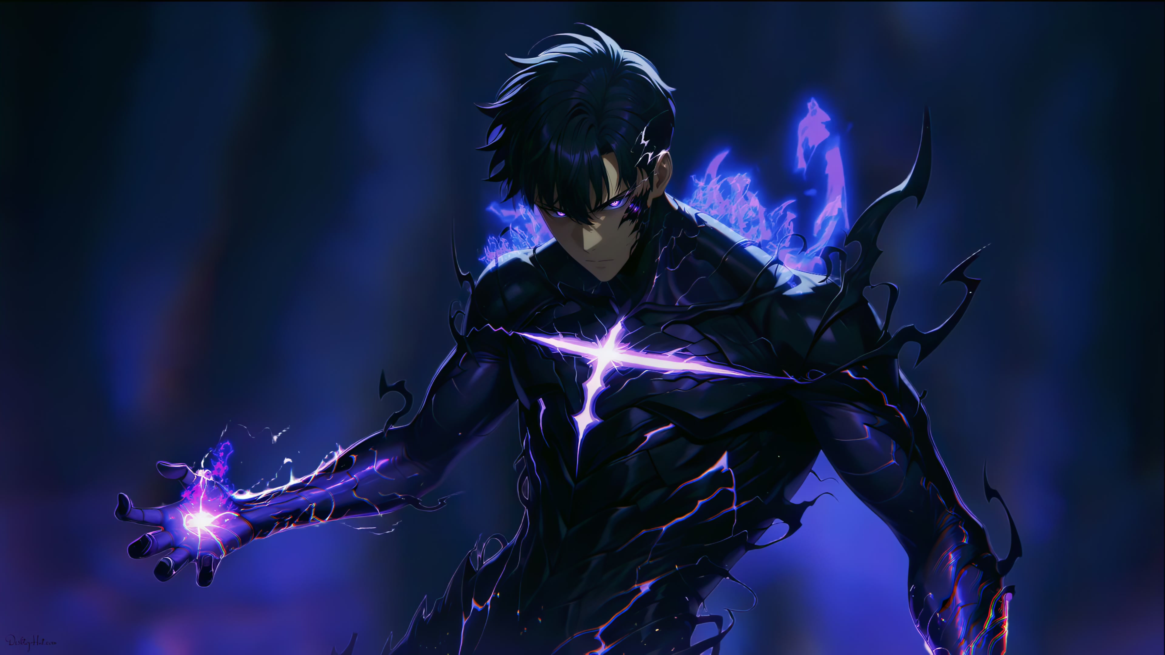 Solo Leveling - Sung Jin-Woo Shadow Armor Live Wallpaper
