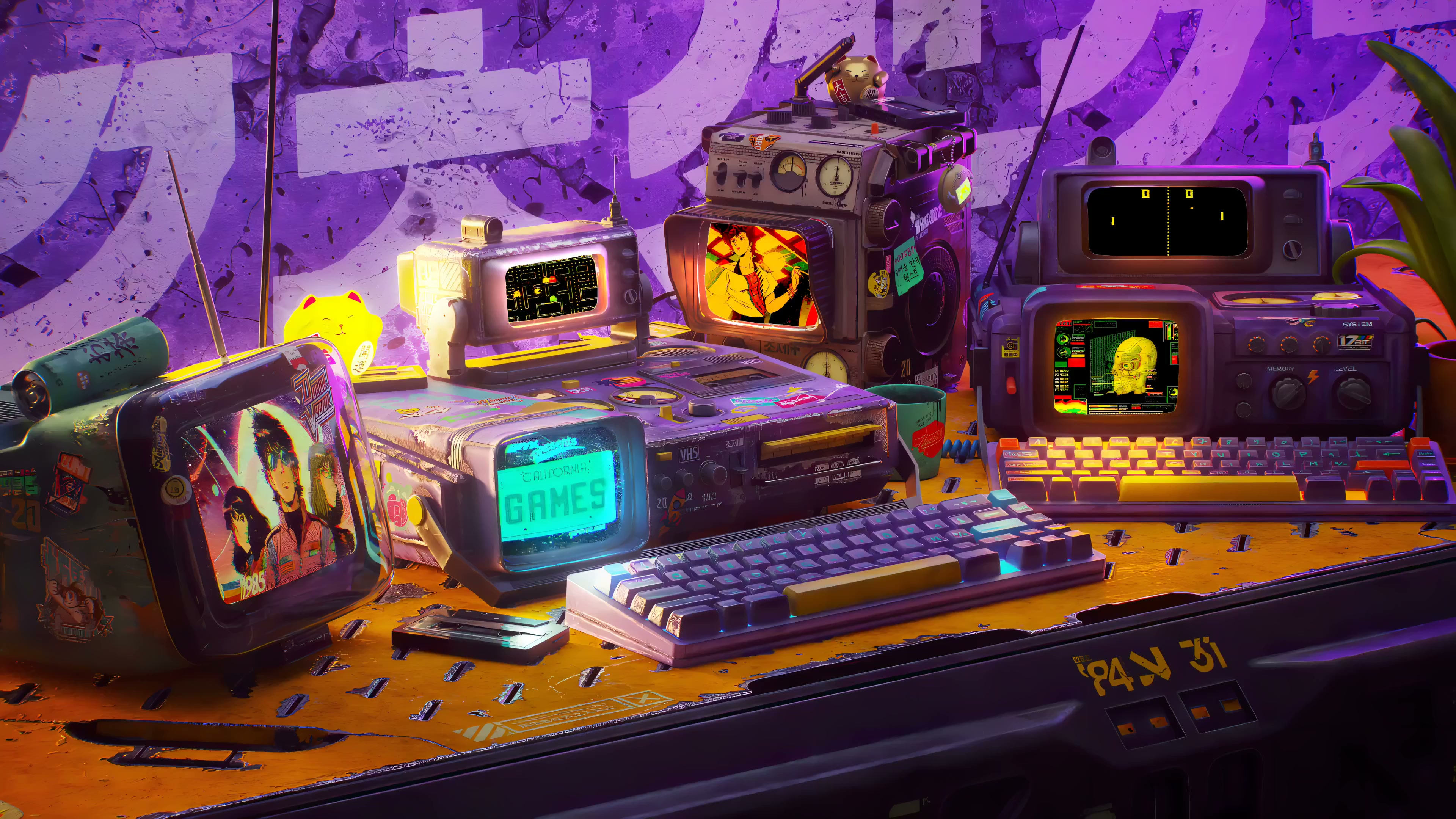 Retro Sanyo Cyberdecks Live Wallpaper