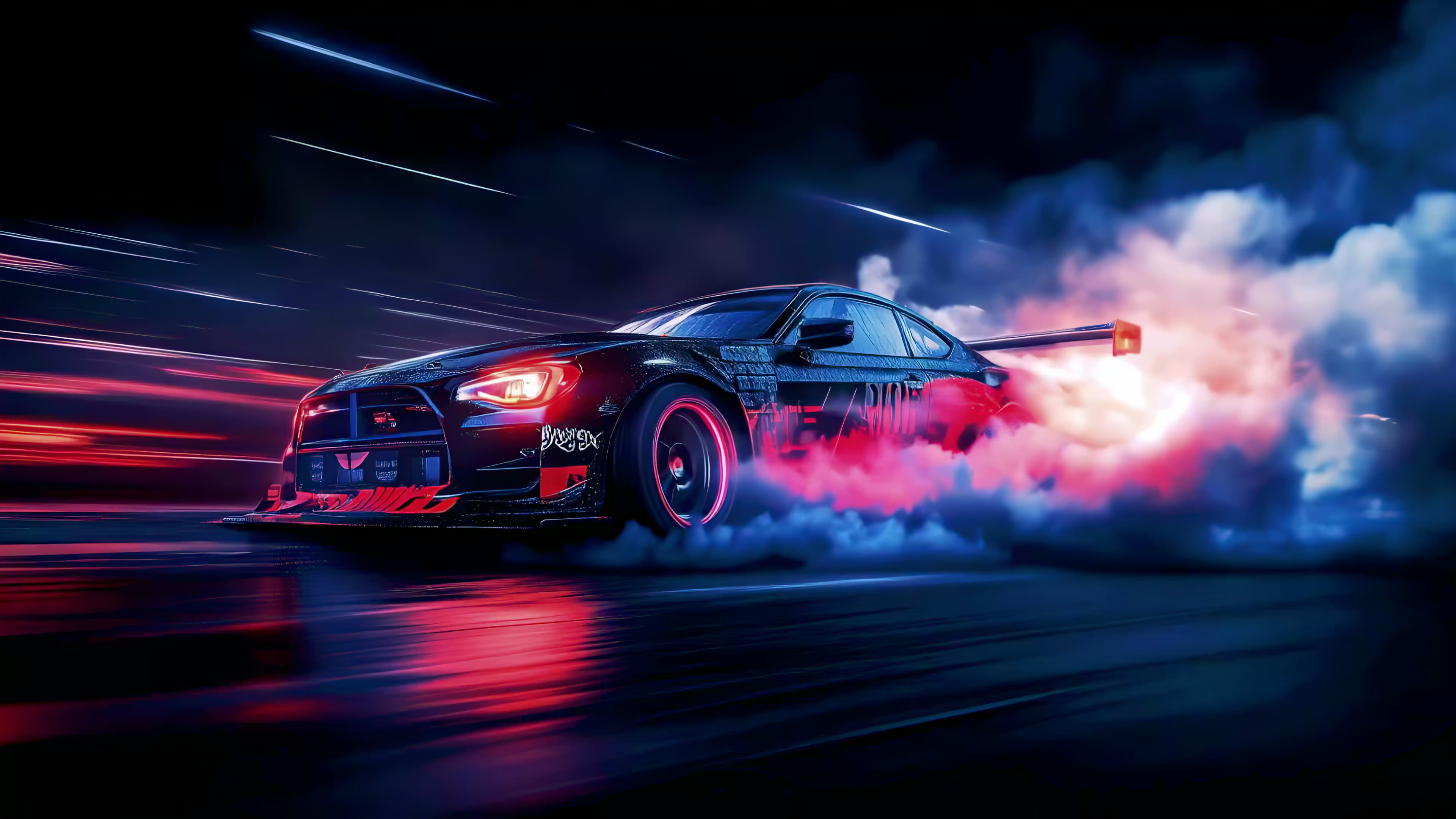 Chromatic Burnout - Car Live Wallpaper