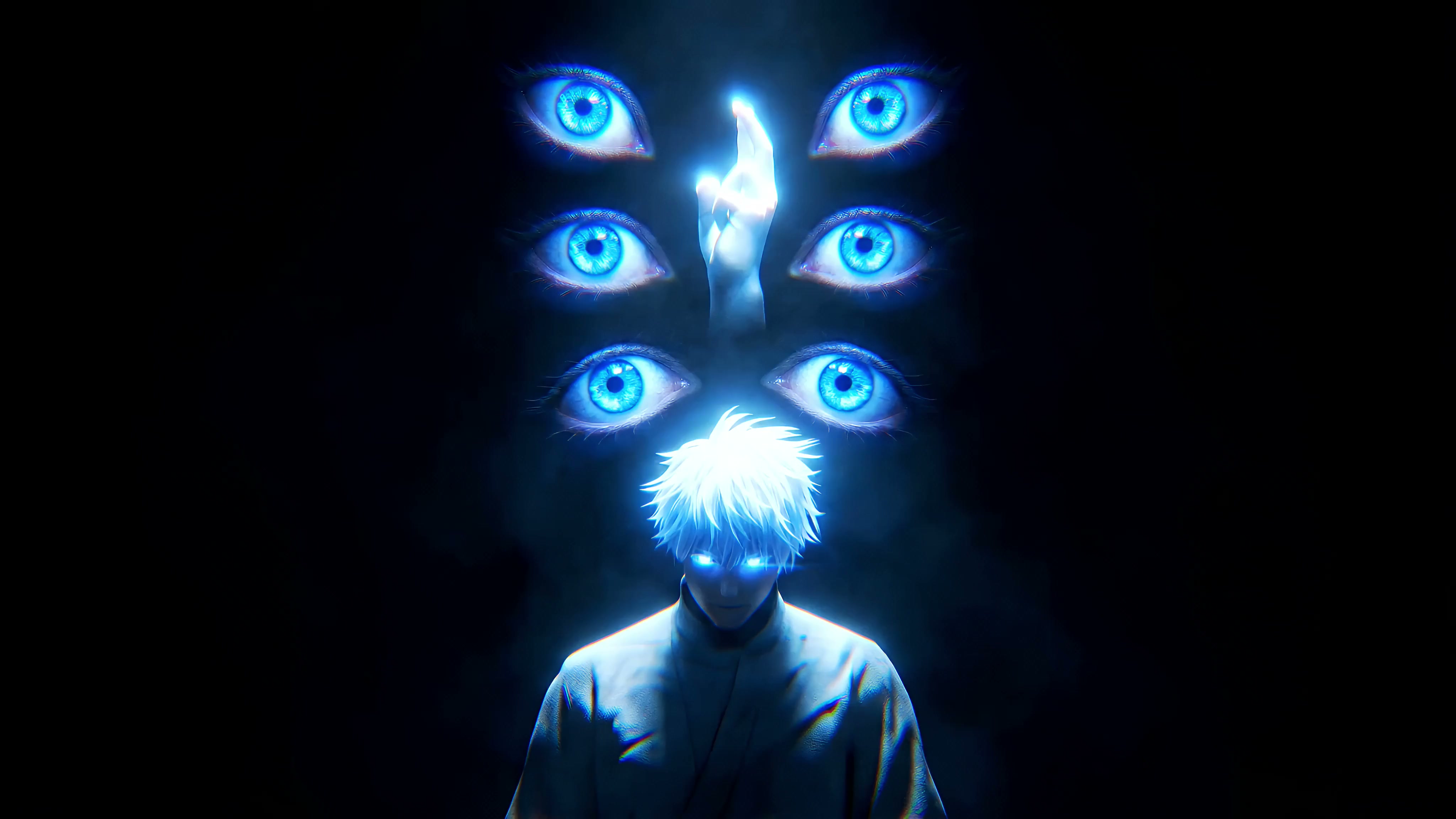 Jujutsu Kaisen - Gojo Unlimited Void Six Eyes 4K Live Wallpaper