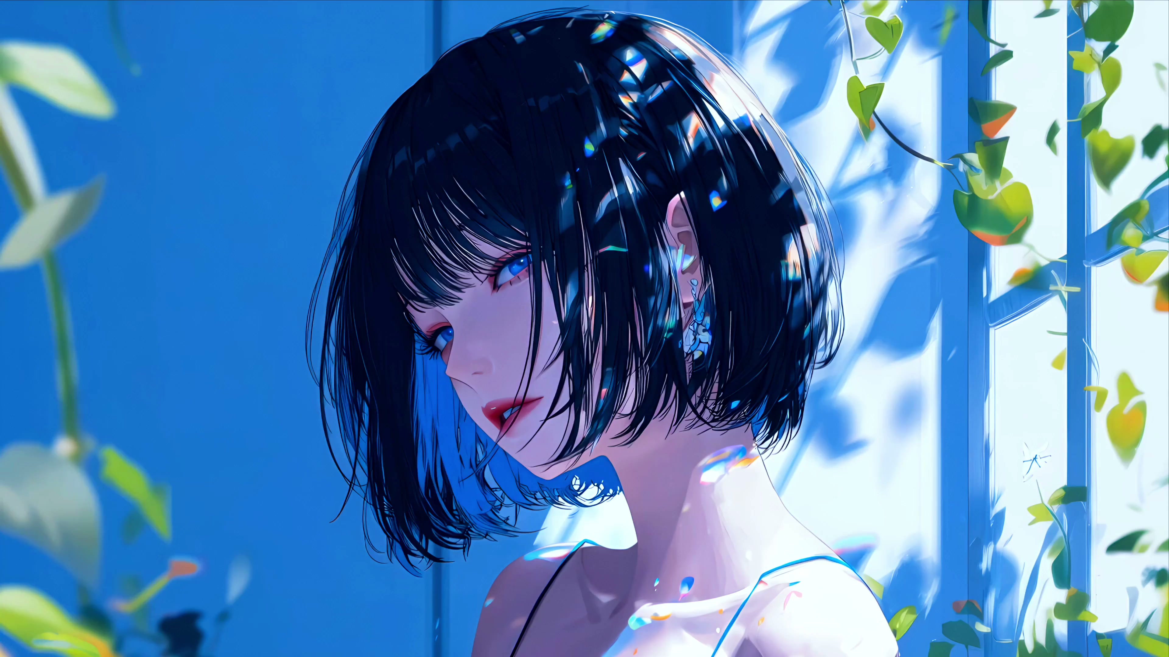 Blue Sunlight Aesthetic Live Wallpaper
