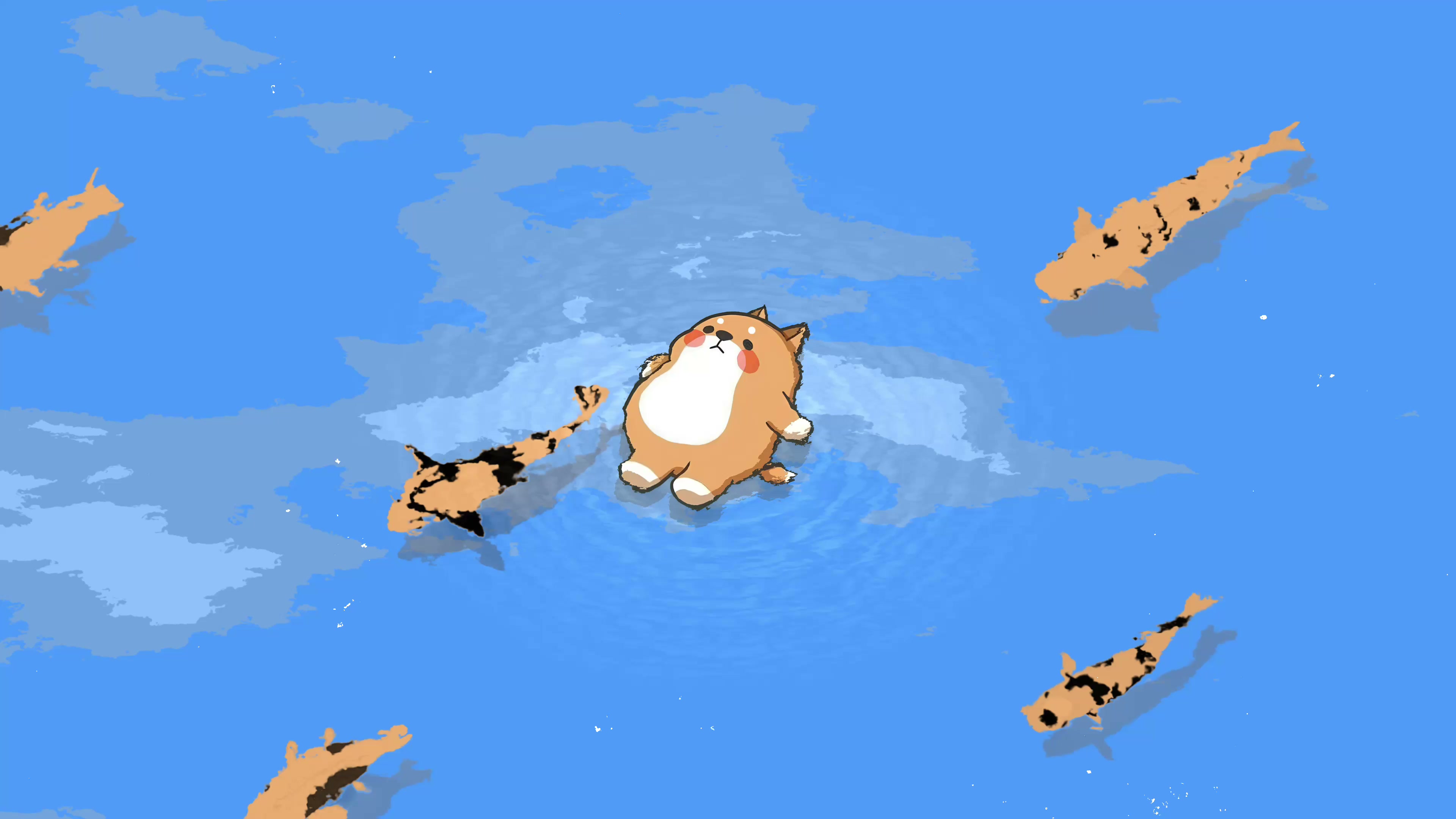 Cute Animal Pond Relax Live Wallpaper