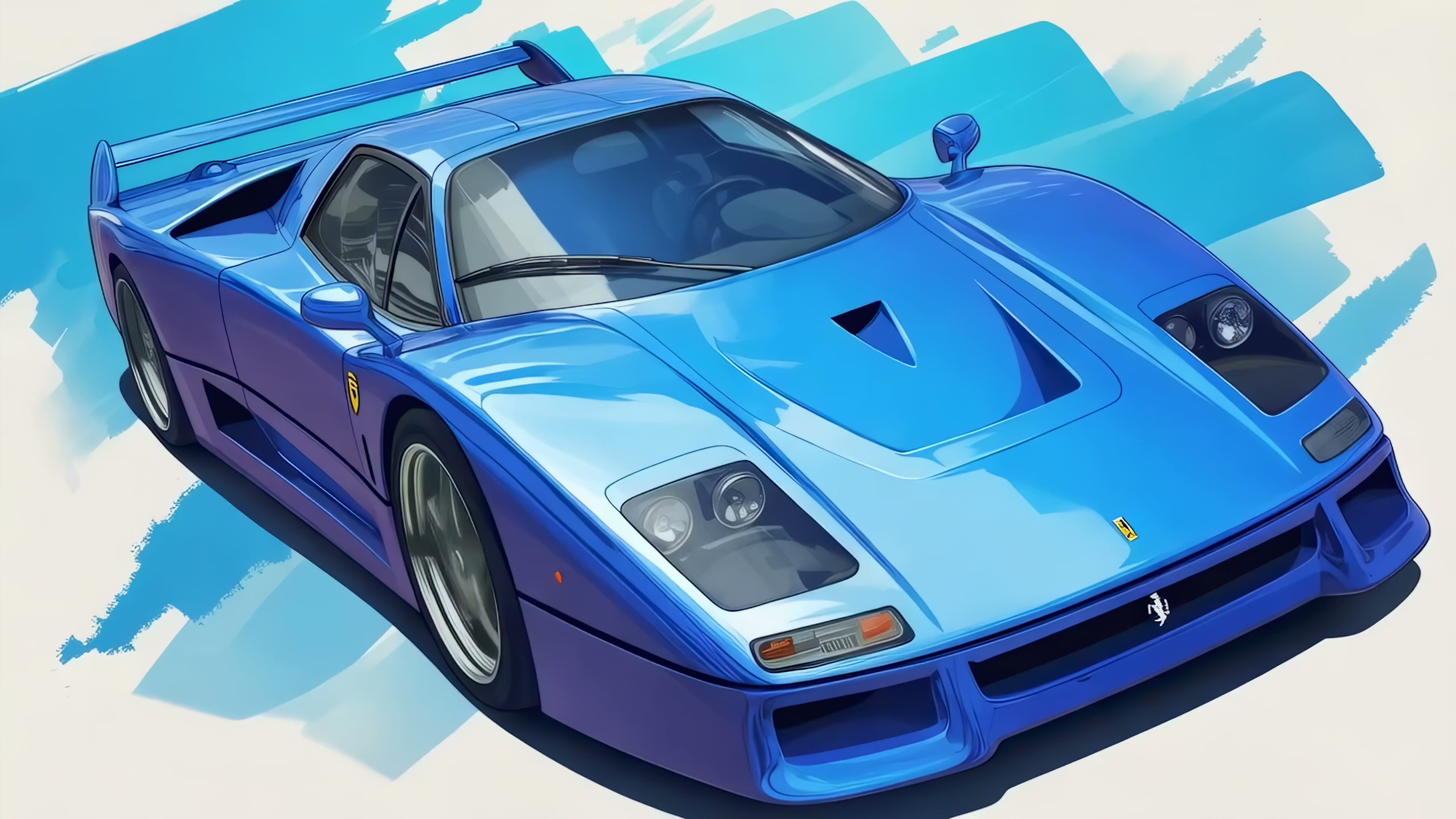 Cool Blue Sports Car Live Wallpaper