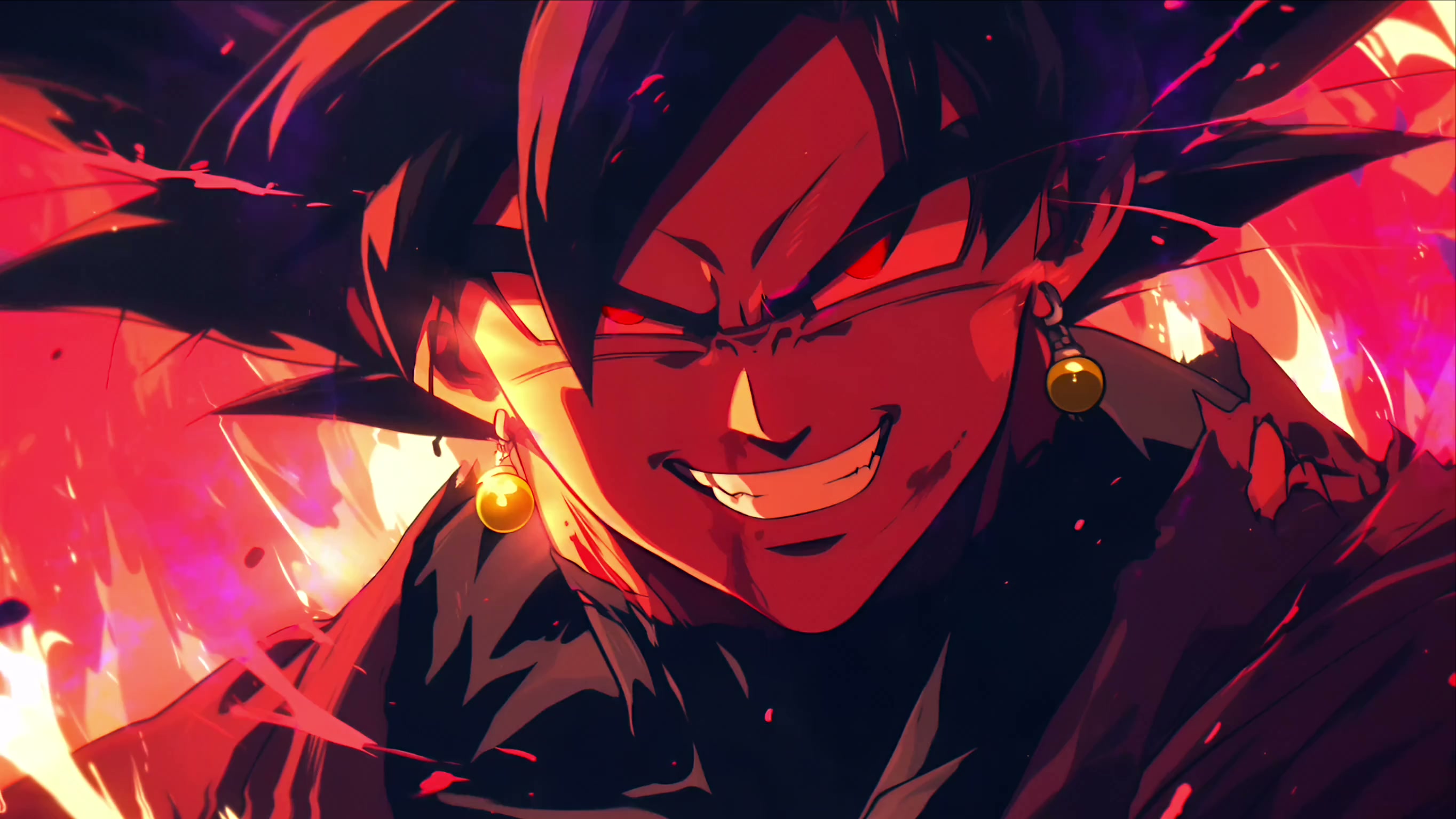 Dragon Ball Super - Goku Black Red Eyes 4K Live Wallpaper