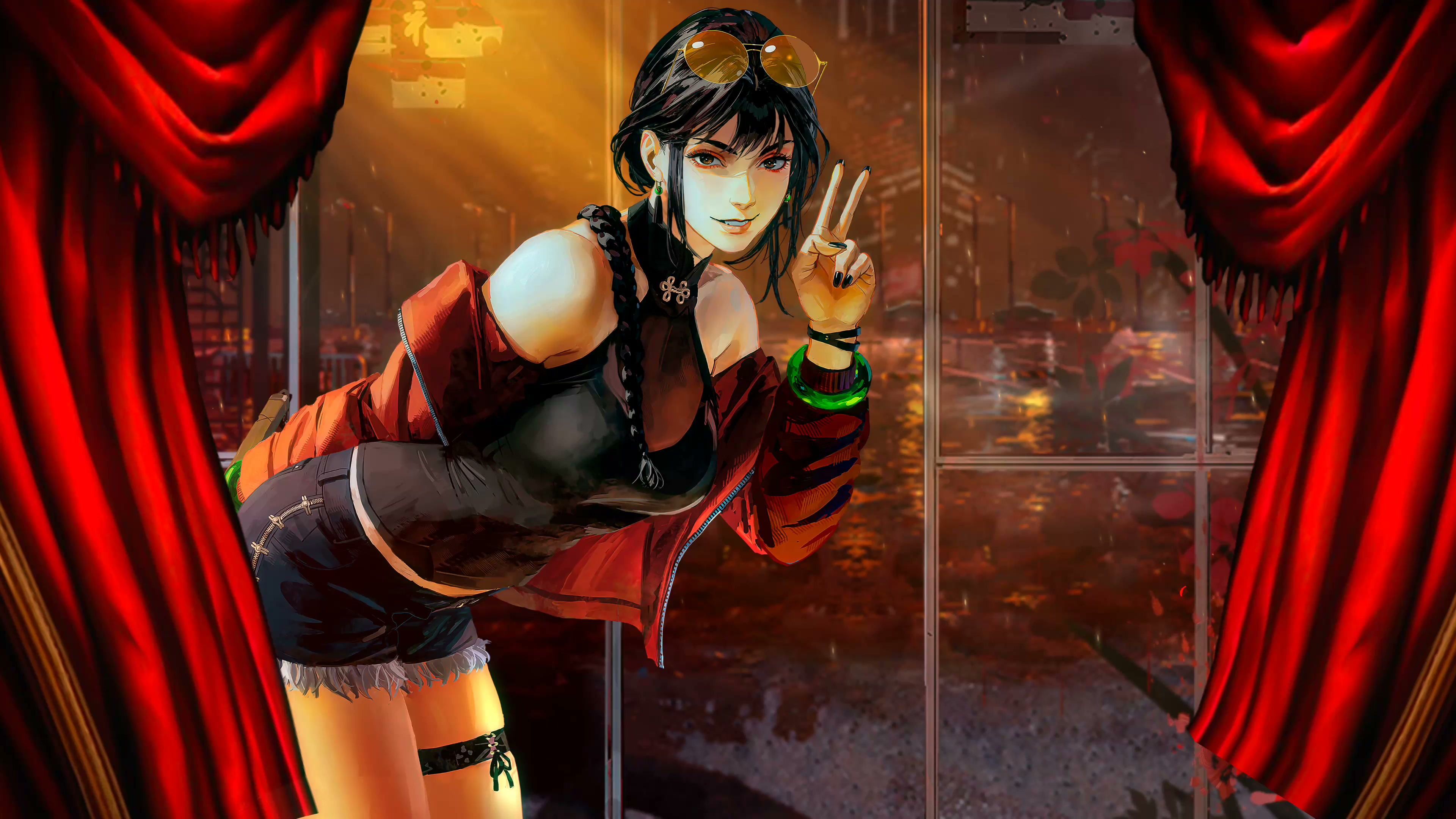 YIN Girl Peace Live Wallpaper