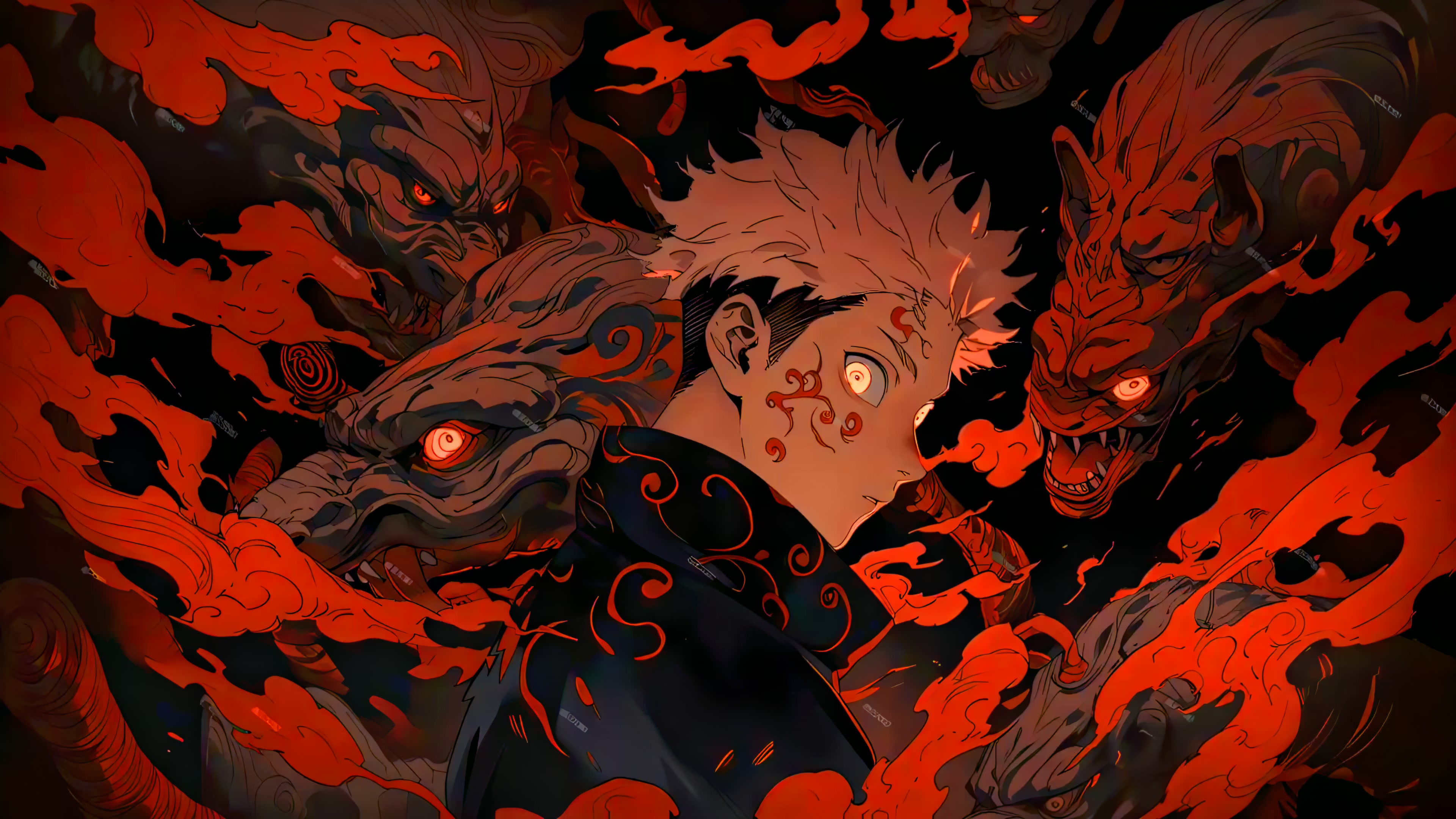 Itadori Red Beasts Live Wallpaper