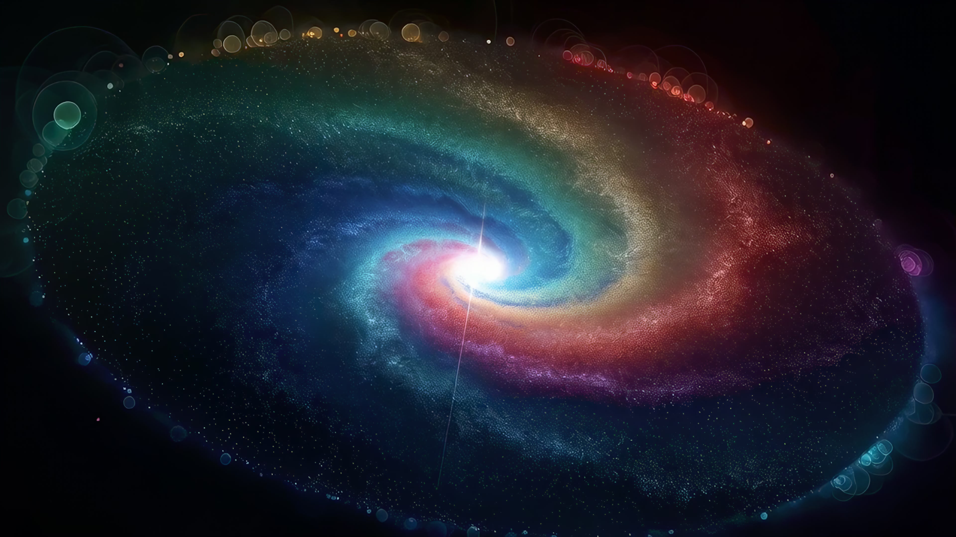 Colorful Spiral Galaxy Live Wallpaper