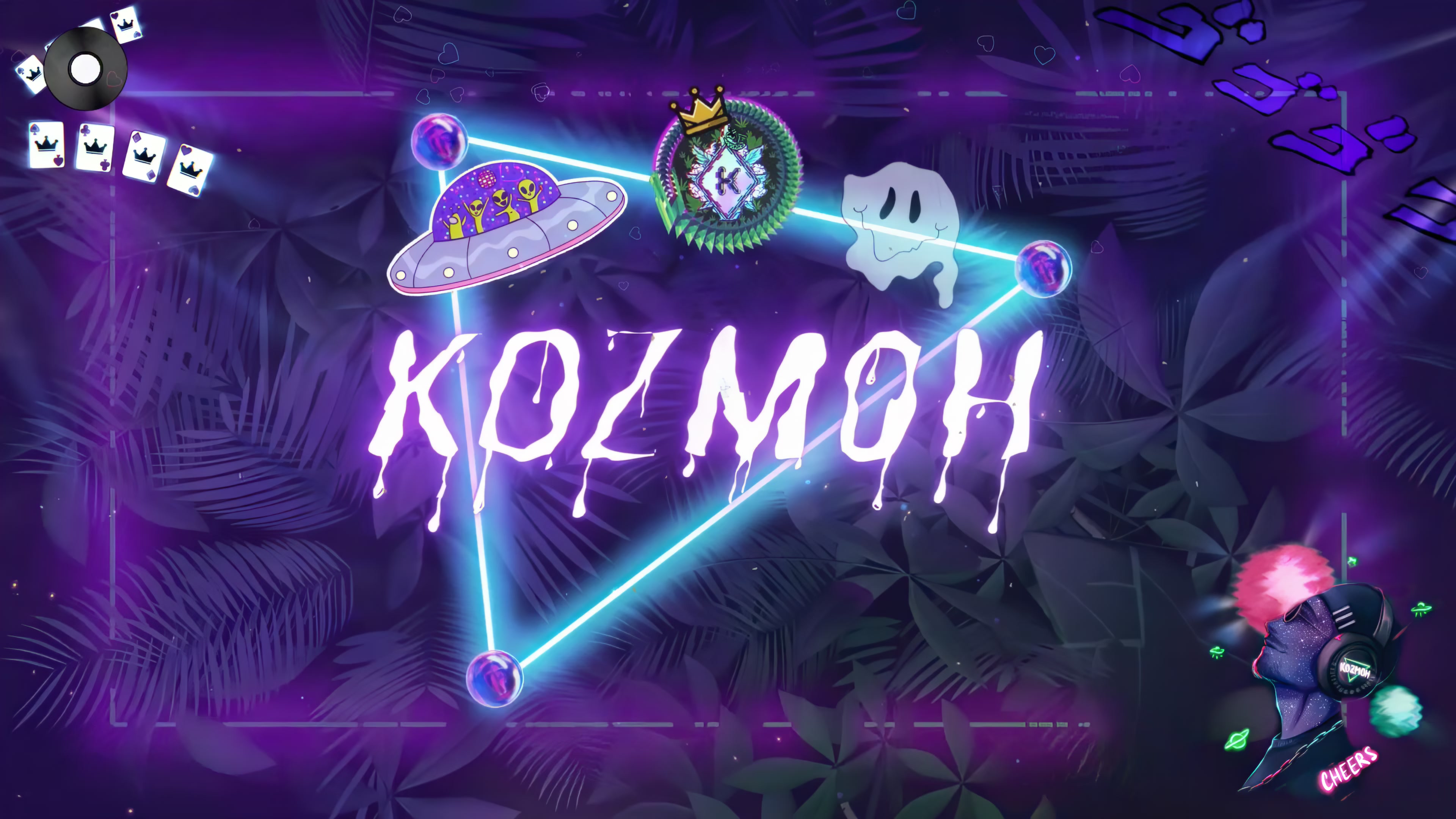 Kozmoh Neon Tropics Live Wallpaper