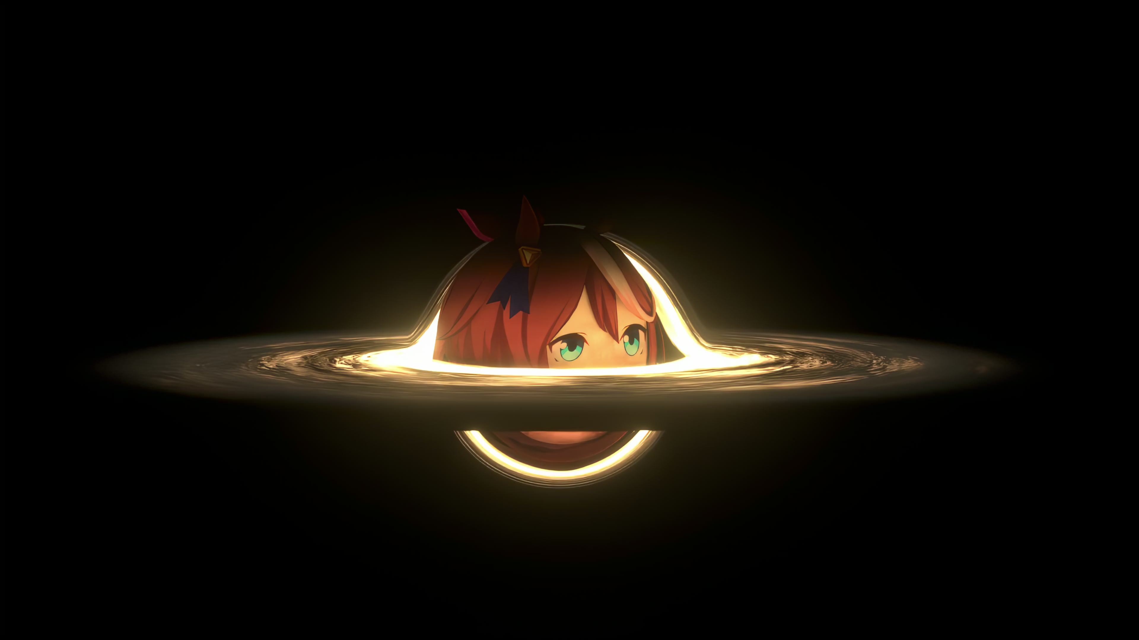 Black Hole Girl Live Wallpaper
