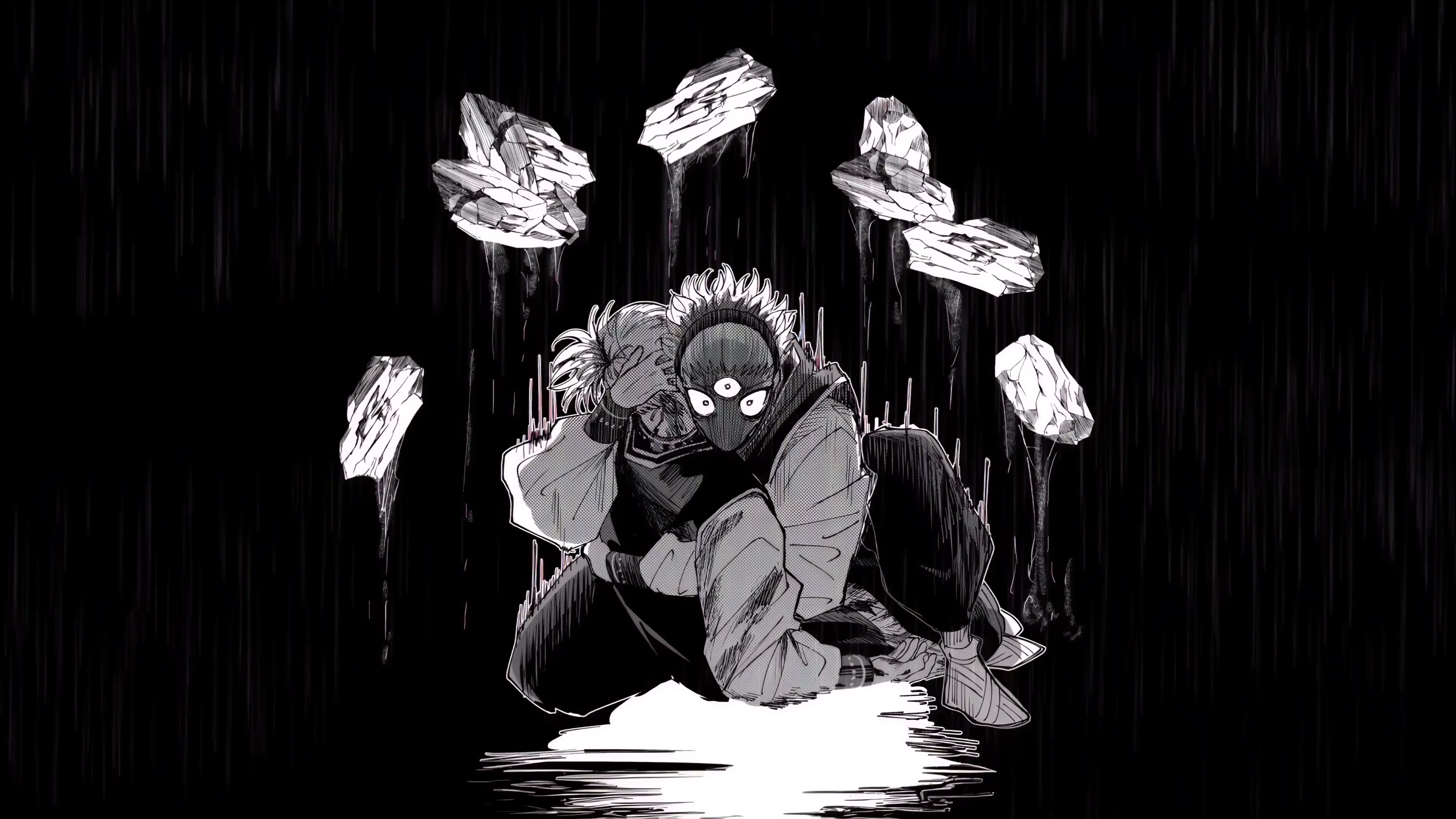 Jujutsu Kaisen - Choso & Yuji Sad Rainy 4K Wallpaper Live Wallpaper