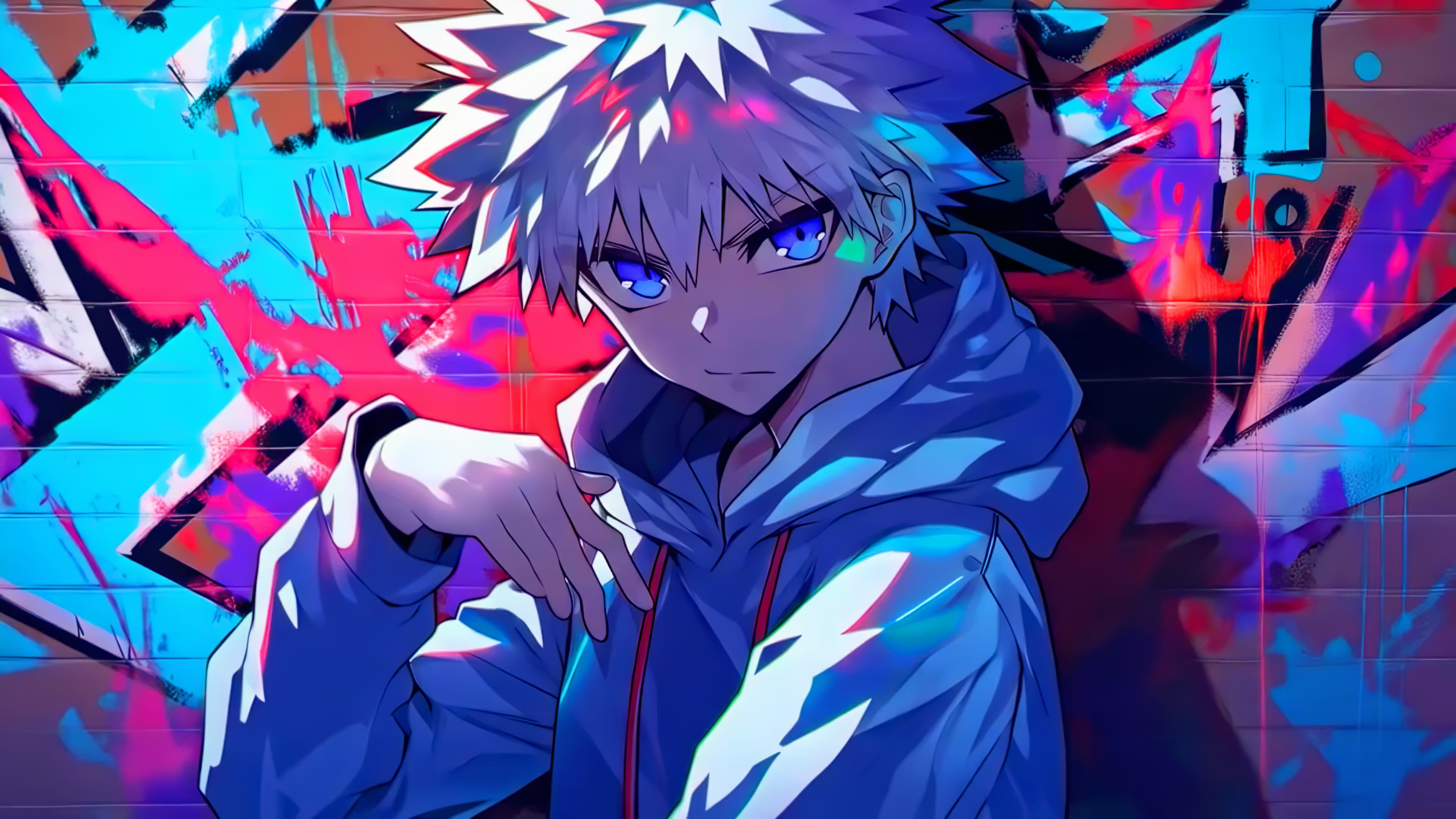 Killua Graffiti Cool Live Wallpaper