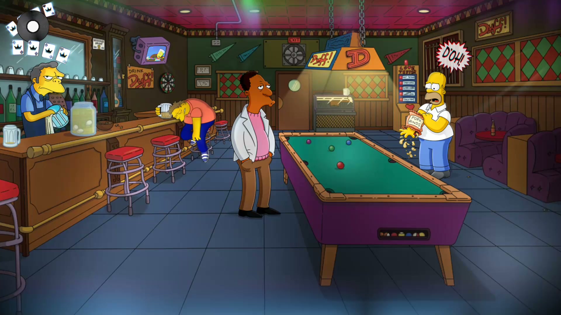 Simpsons Moes Tavern Live Wallpaper