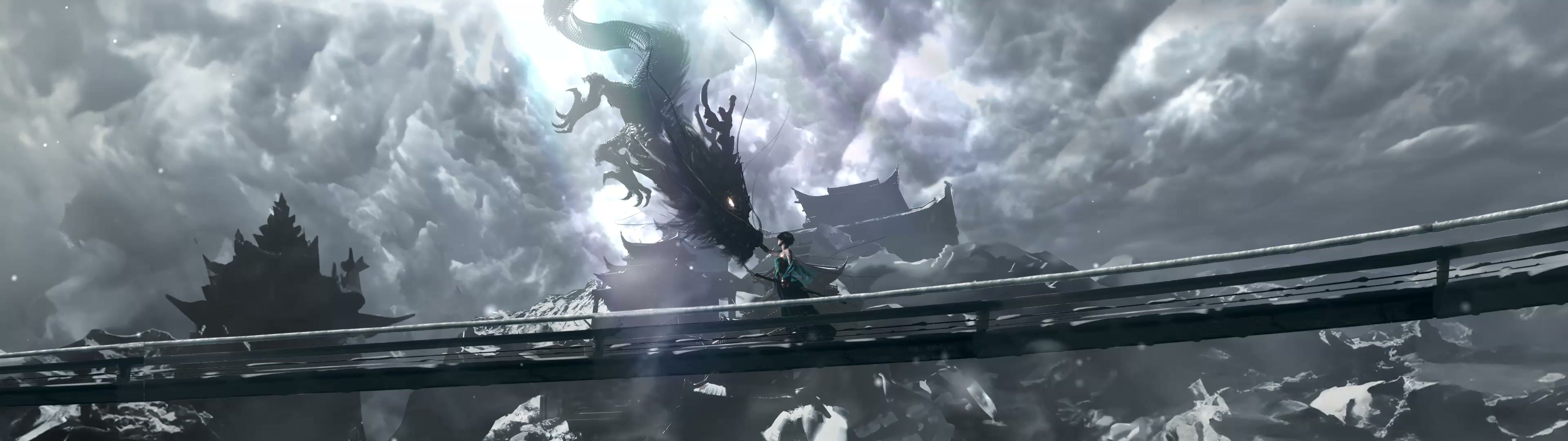 Storm Dragon Encounter Live Wallpaper