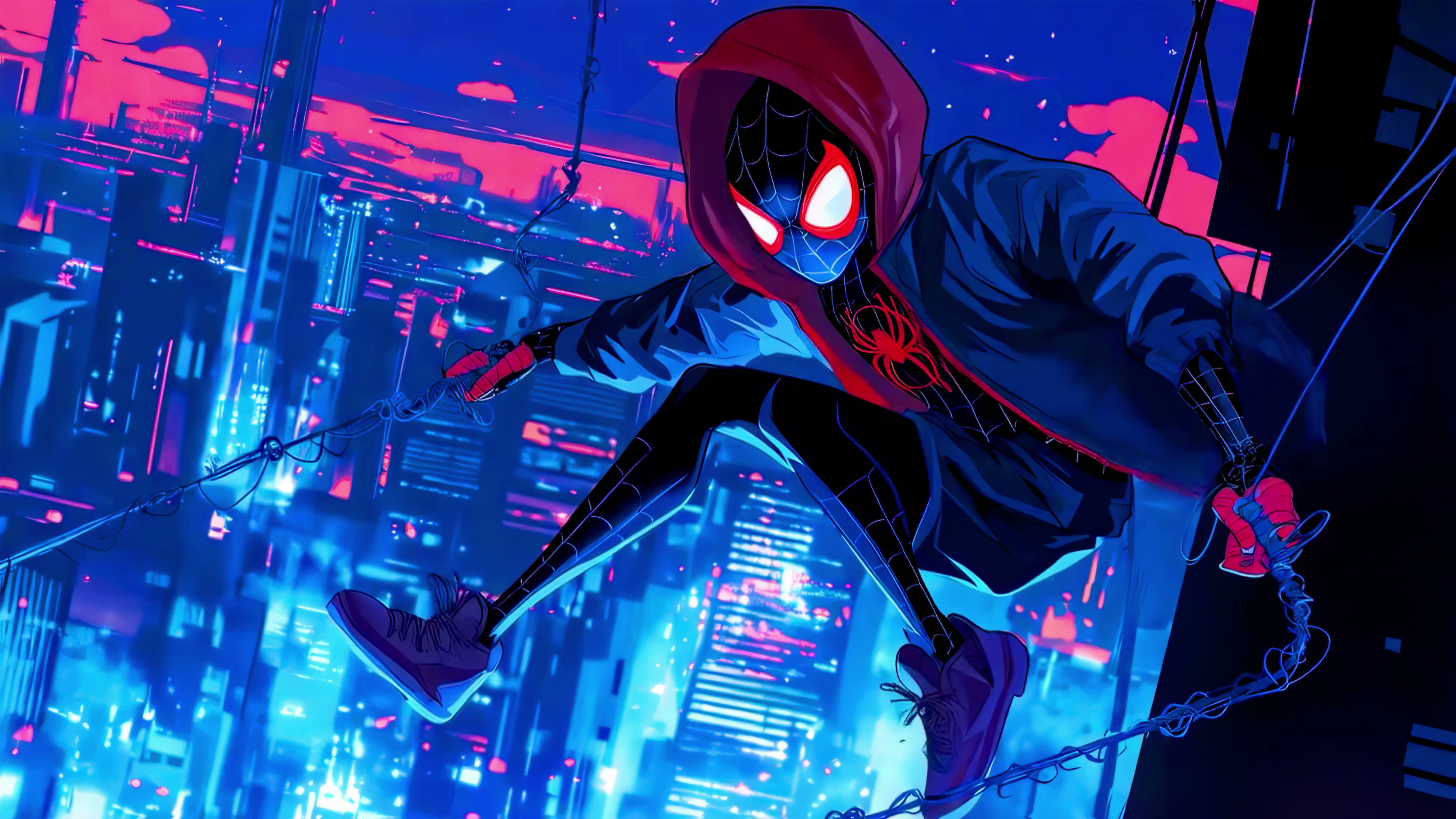 Neon City Spider Man Live Wallpaper