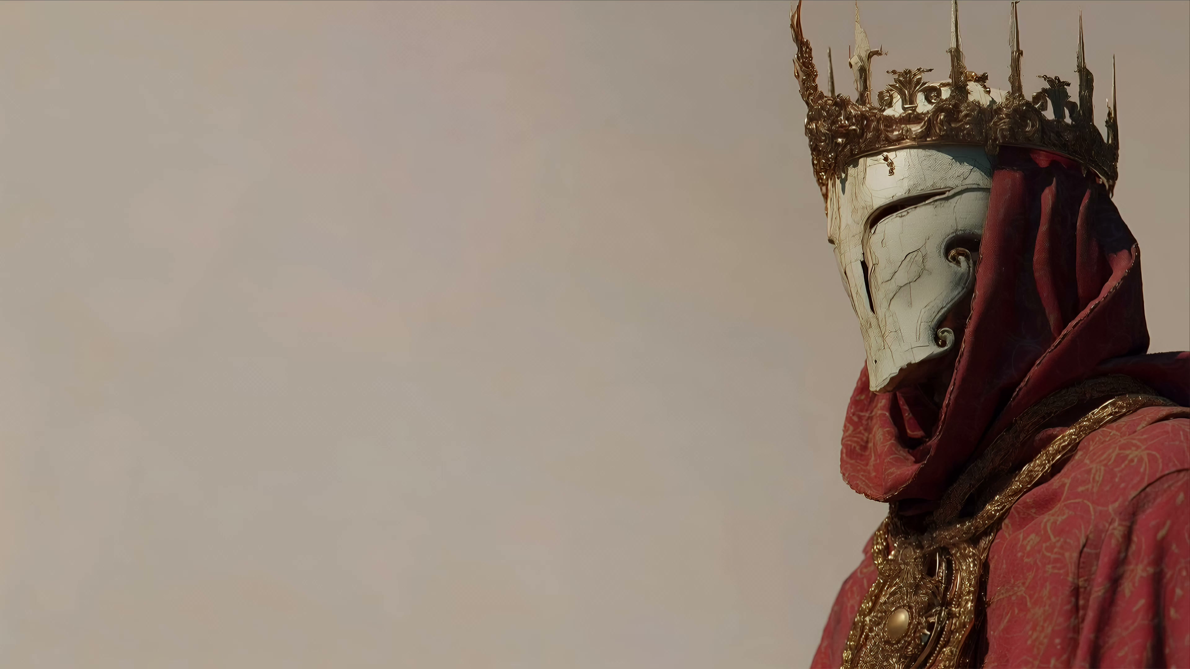 Royal Masked King Crown 4K Live Wallpaper