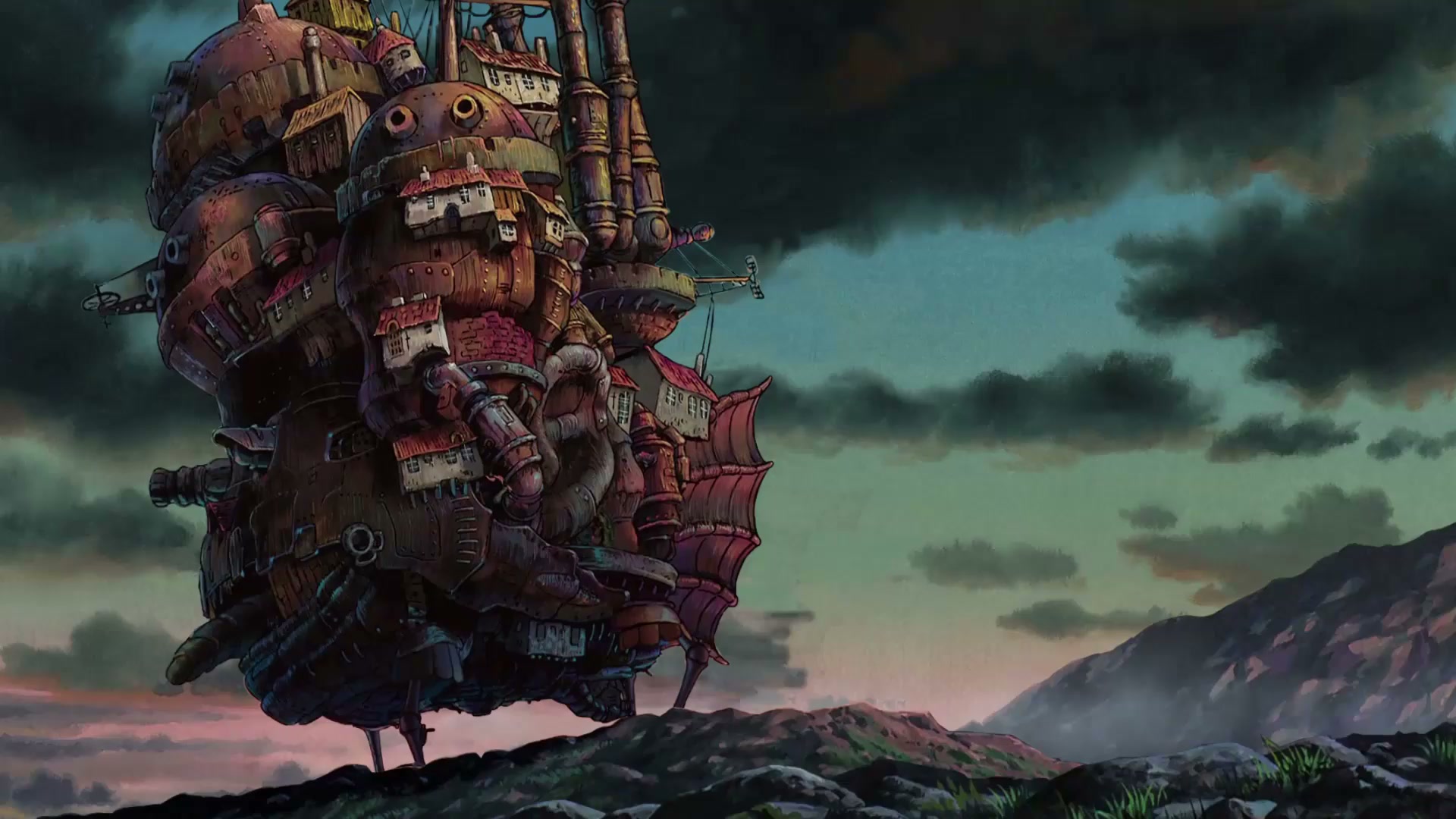 Ghibli Howl Castle 3D Live Wallpaper