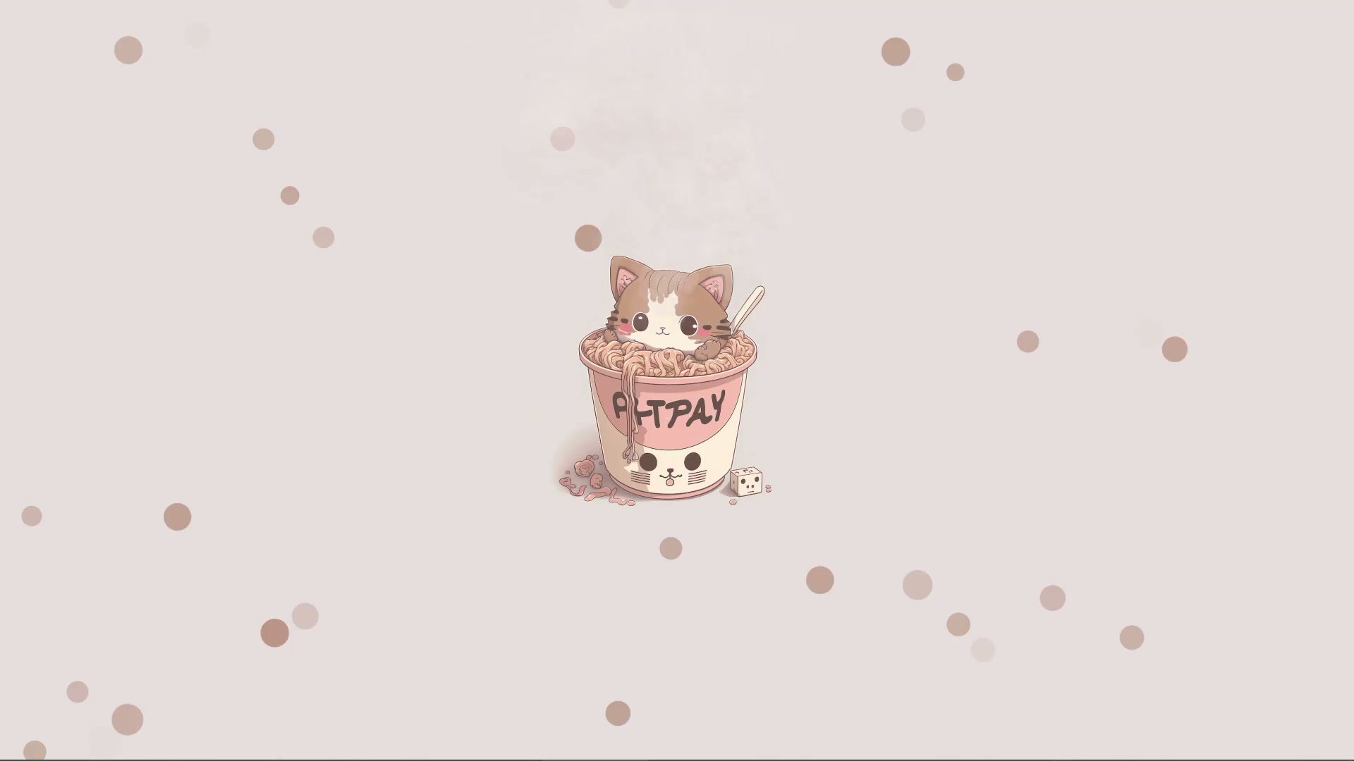 Cute Noodles Cat Live Wallpaper