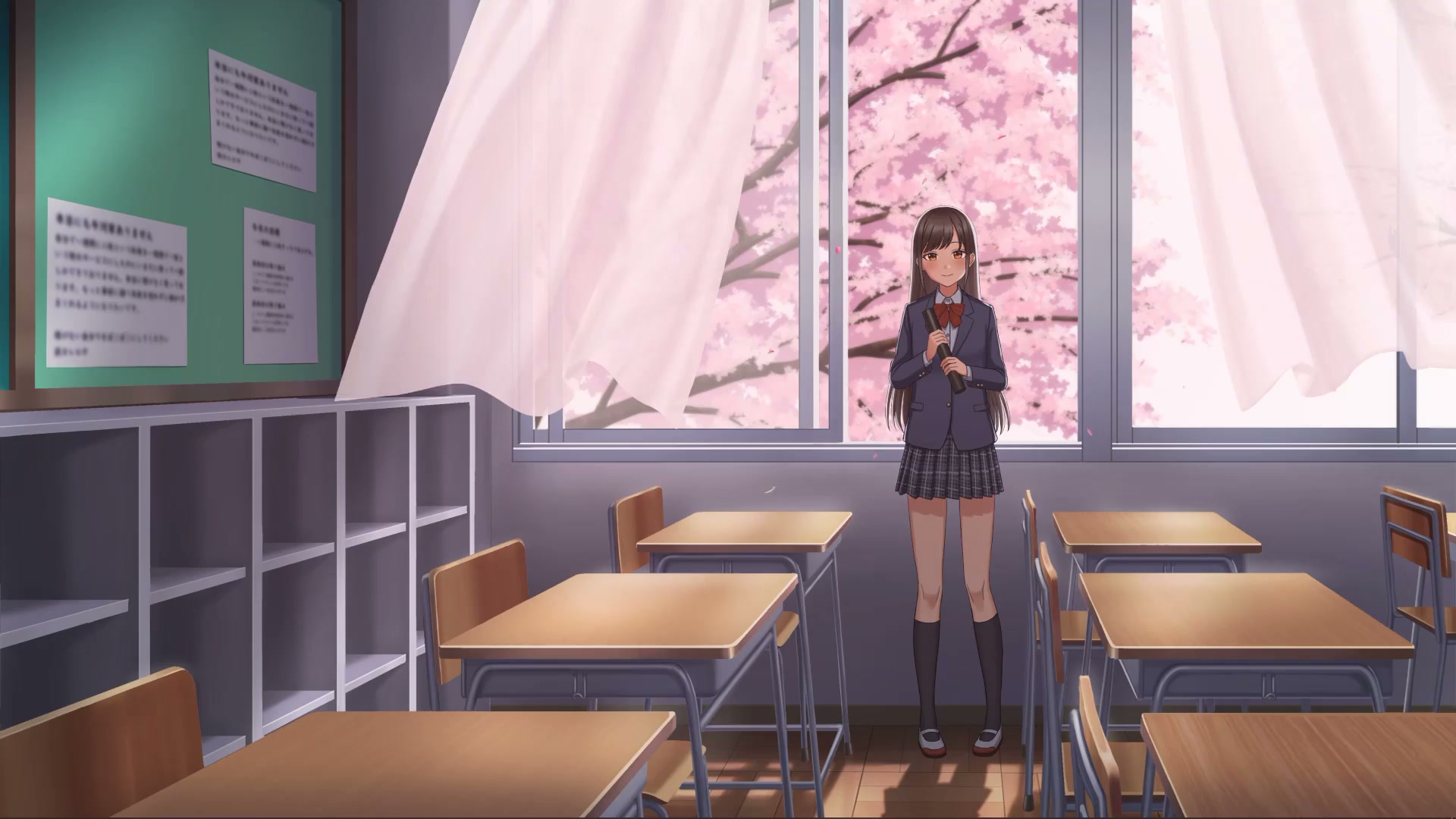 School Girl Sakura Live Wallpaper